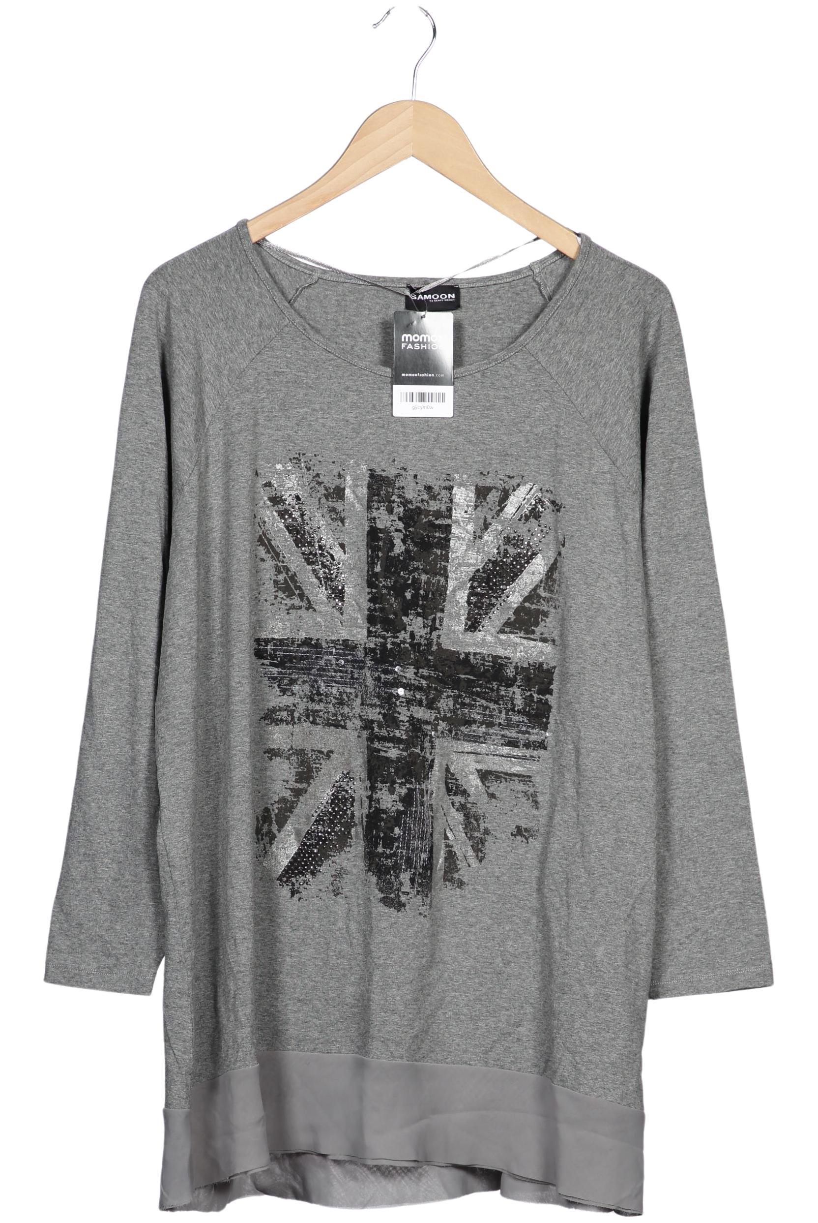 

Samoon by Gerry Weber Damen Langarmshirt, grau, Gr. 50