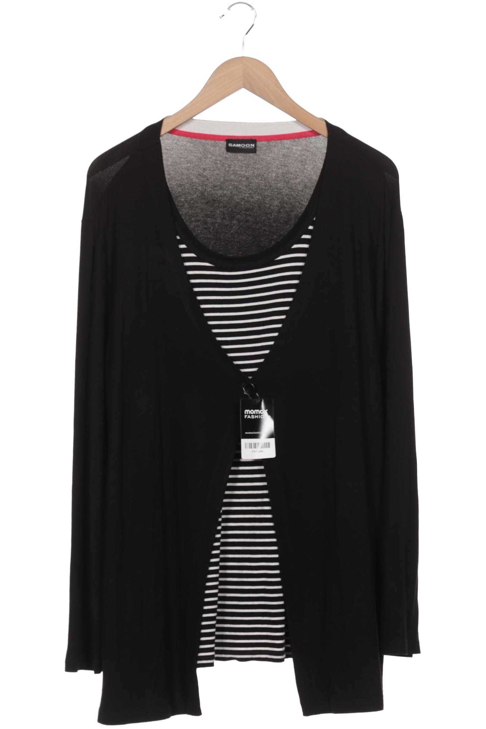 

Samoon by Gerry Weber Damen Langarmshirt, schwarz, Gr. 48