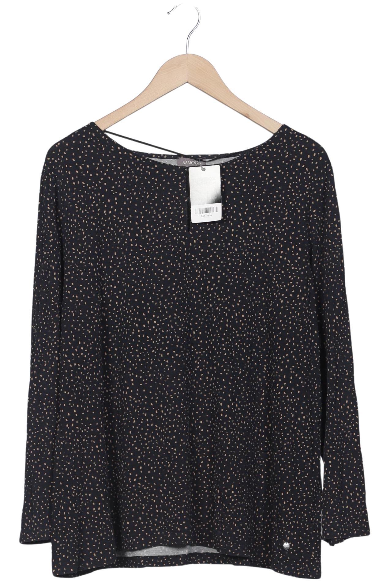 

Samoon by Gerry Weber Damen Langarmshirt, schwarz, Gr. 42