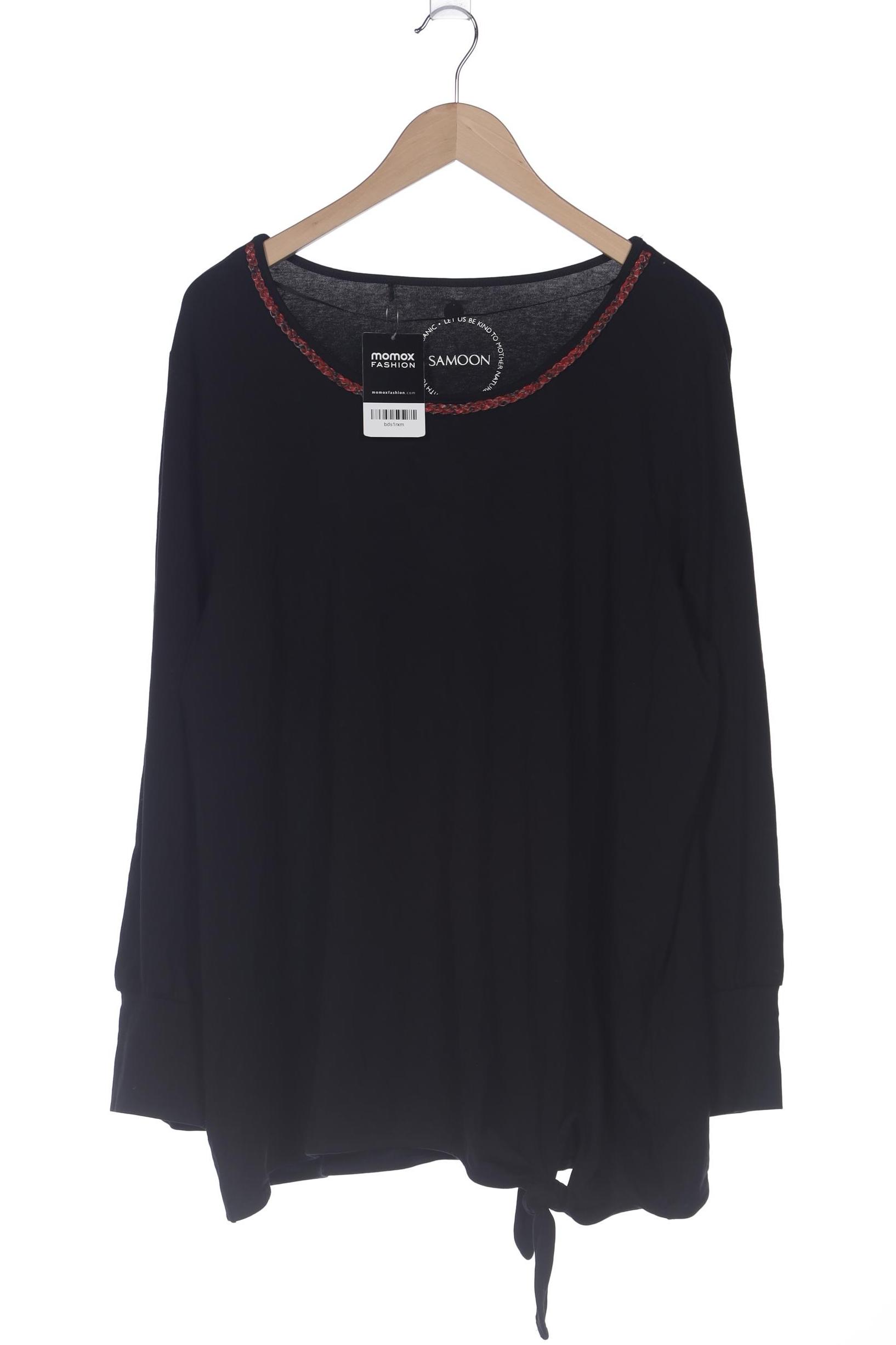 

Samoon by Gerry Weber Damen Langarmshirt, schwarz, Gr. 48