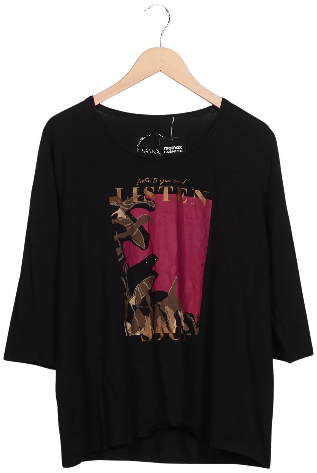 

Samoon by Gerry Weber Damen Langarmshirt, schwarz, Gr. 46