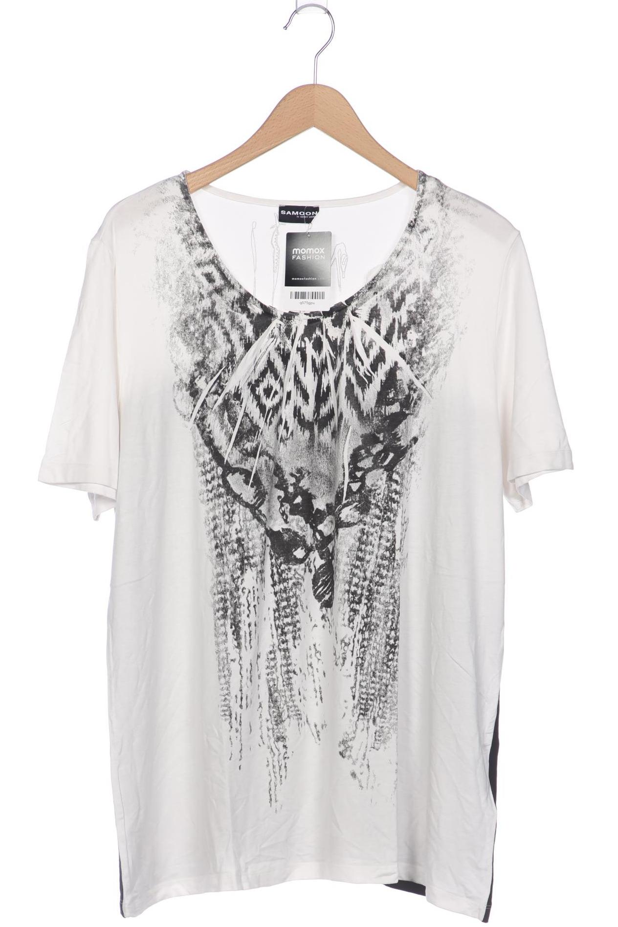 

Samoon by Gerry Weber Damen T-Shirt, weiß, Gr. 50