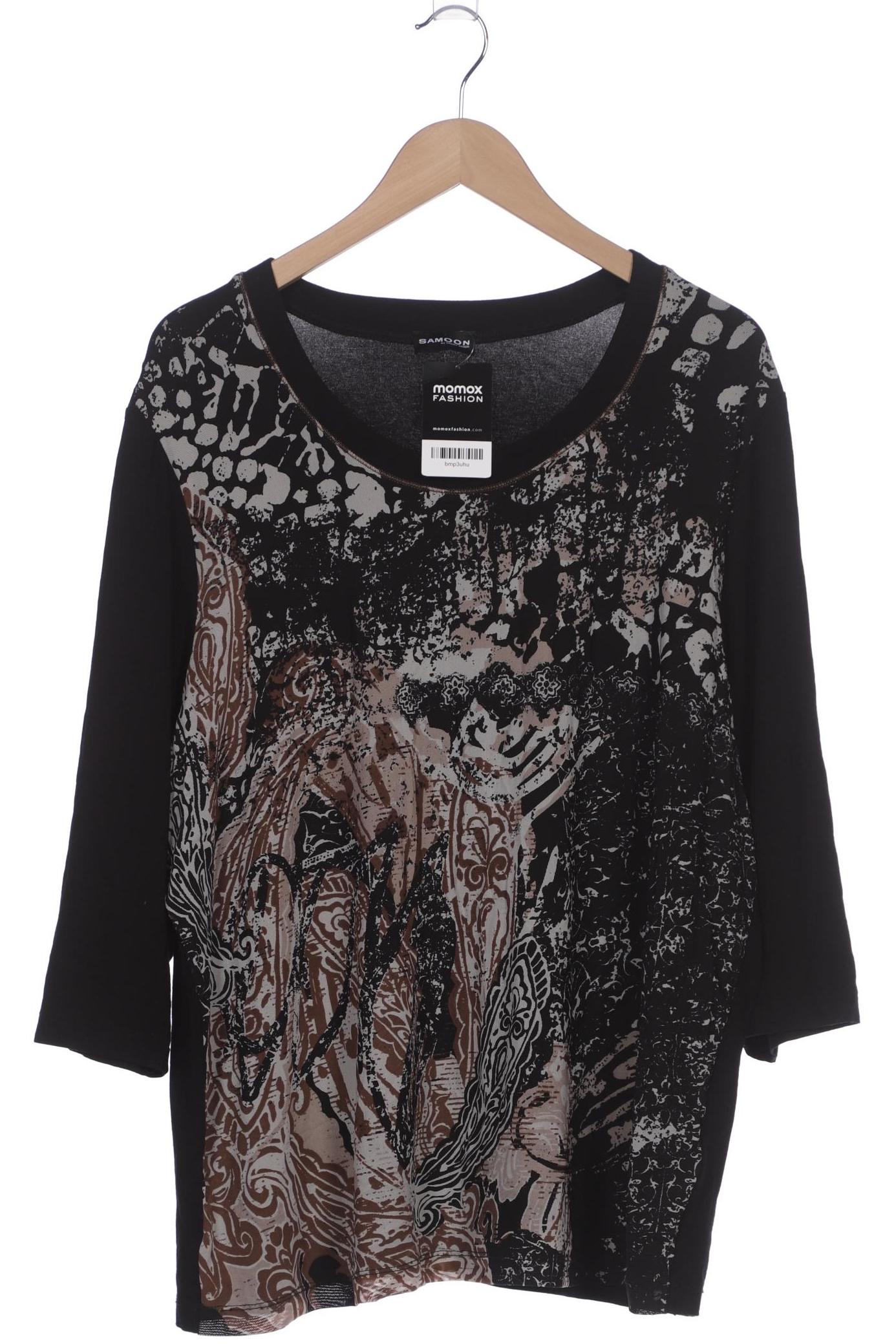 

Samoon by Gerry Weber Damen Langarmshirt, schwarz, Gr. 52