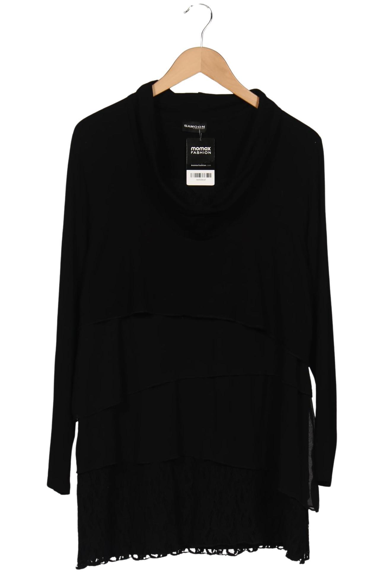 

Samoon by Gerry Weber Damen Langarmshirt, schwarz, Gr. 44