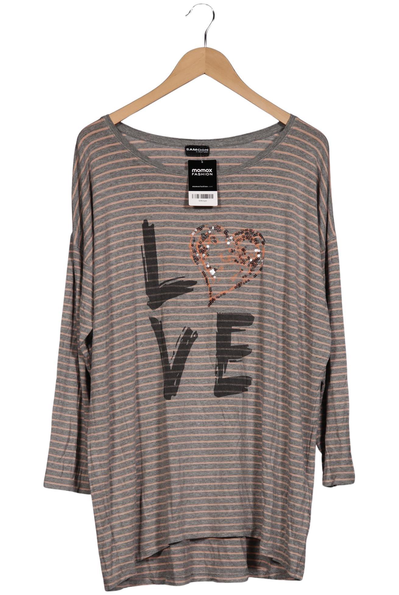 

Samoon by Gerry Weber Damen Langarmshirt, grau, Gr. 48