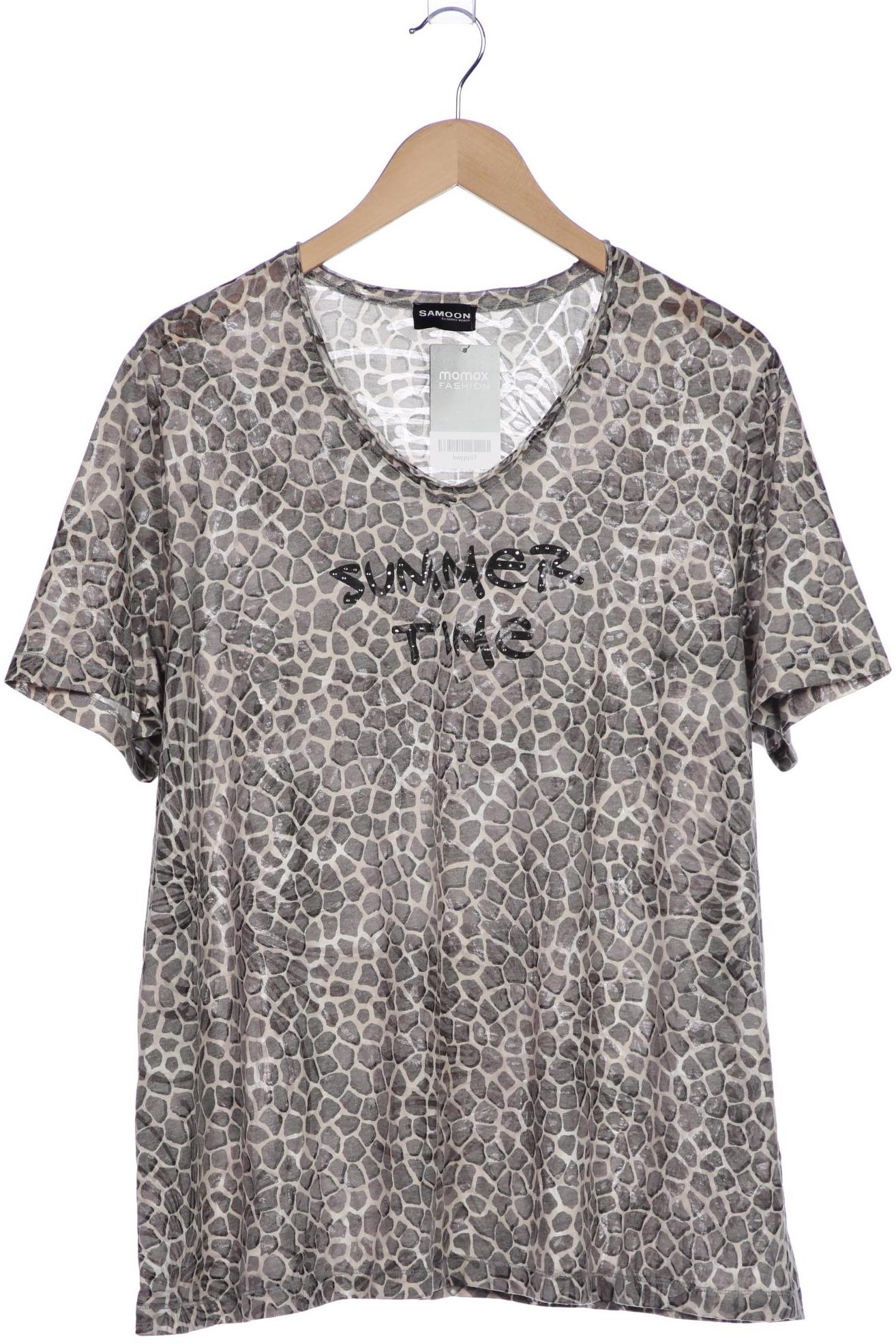 

Samoon by Gerry Weber Damen T-Shirt, grau, Gr. 52