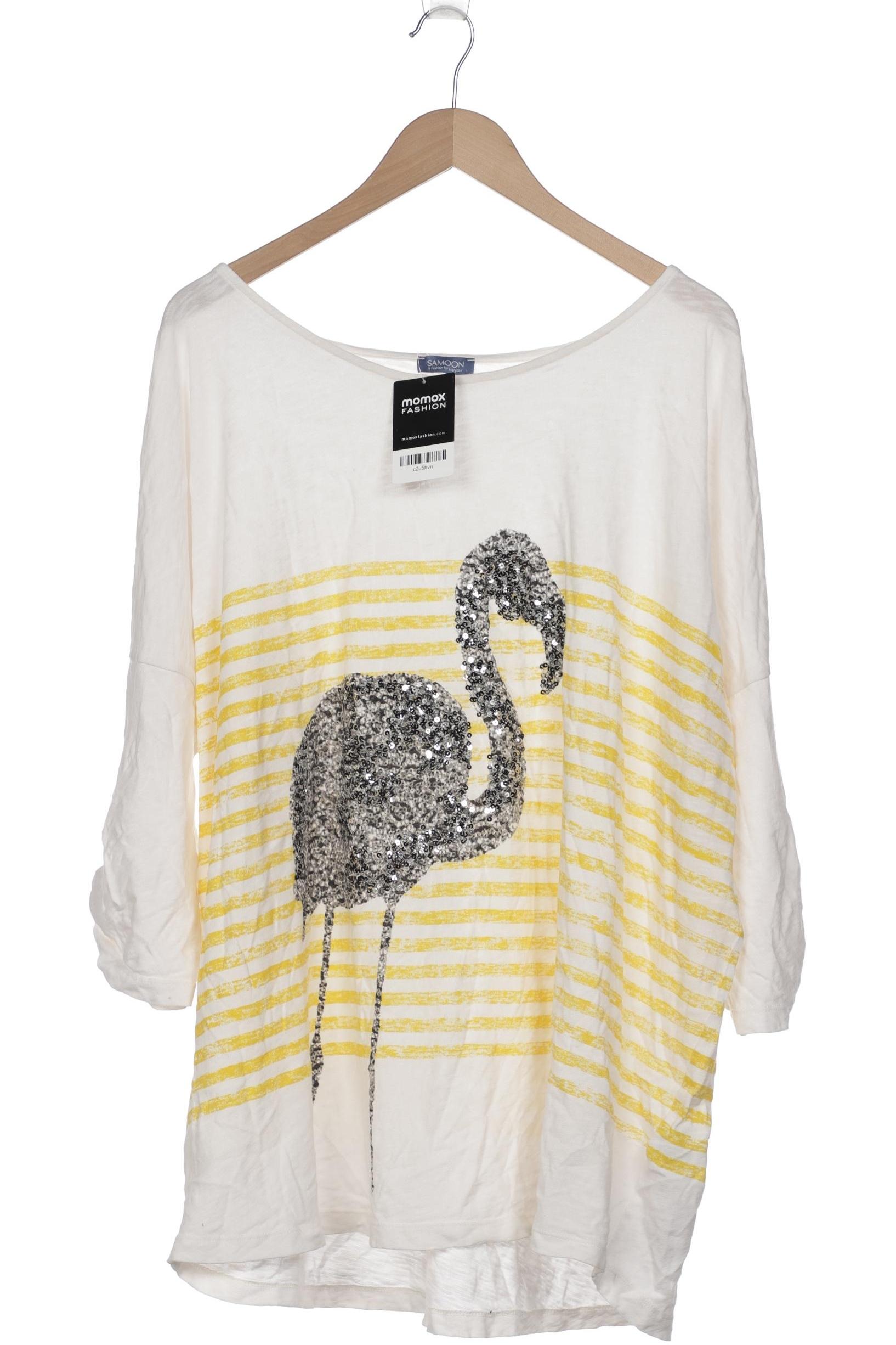 

Samoon by Gerry Weber Damen T-Shirt, weiß, Gr. 52