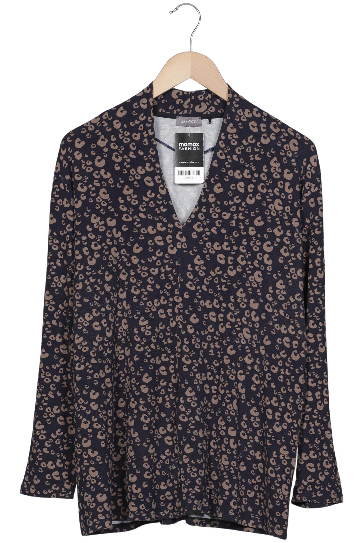 

Samoon by Gerry Weber Damen Langarmshirt, schwarz, Gr. 48