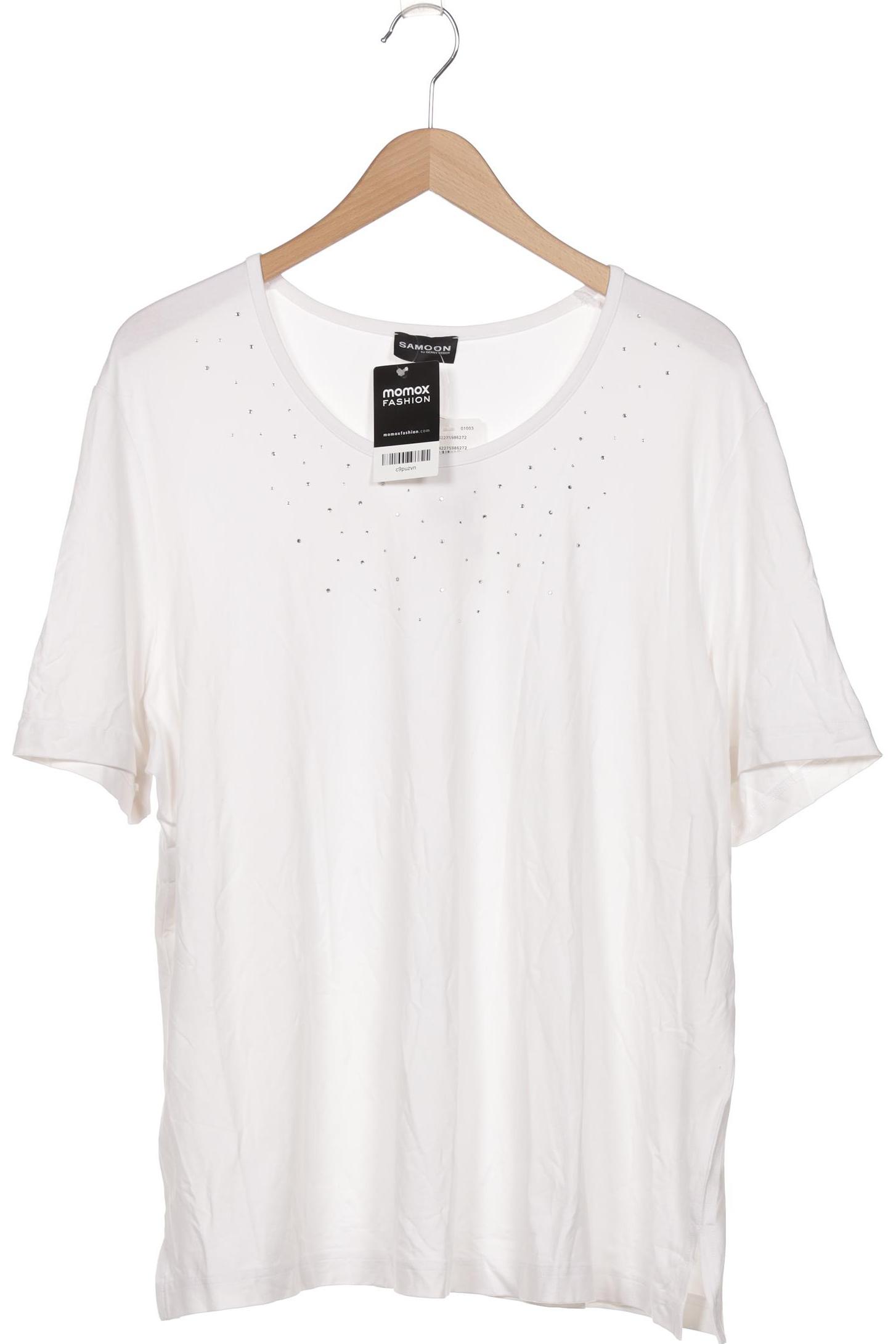 

Samoon by Gerry Weber Damen T-Shirt, weiß, Gr. 52