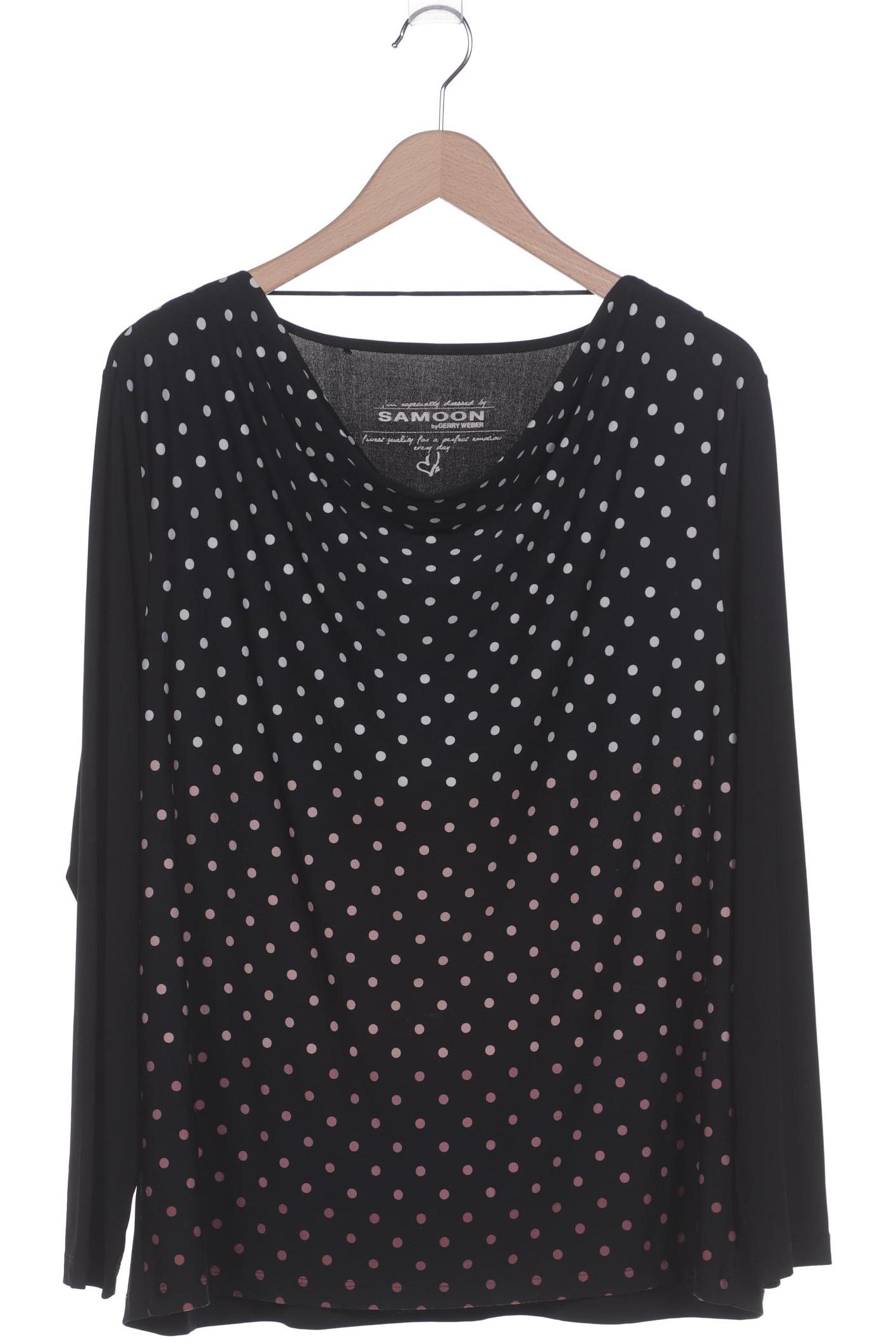 

Samoon by Gerry Weber Damen Langarmshirt, schwarz, Gr. 46