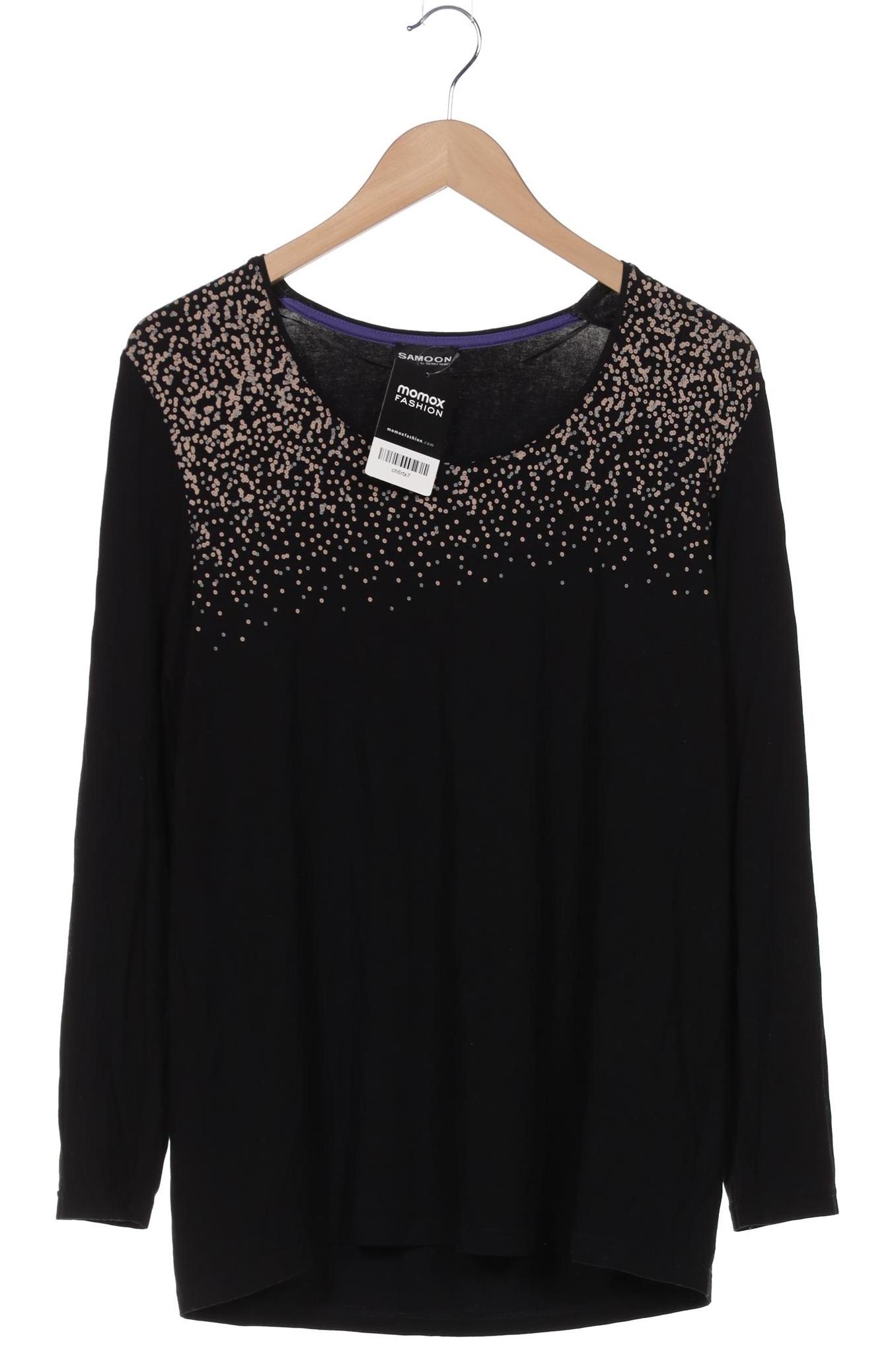 

Samoon by Gerry Weber Damen Langarmshirt, schwarz, Gr. 44