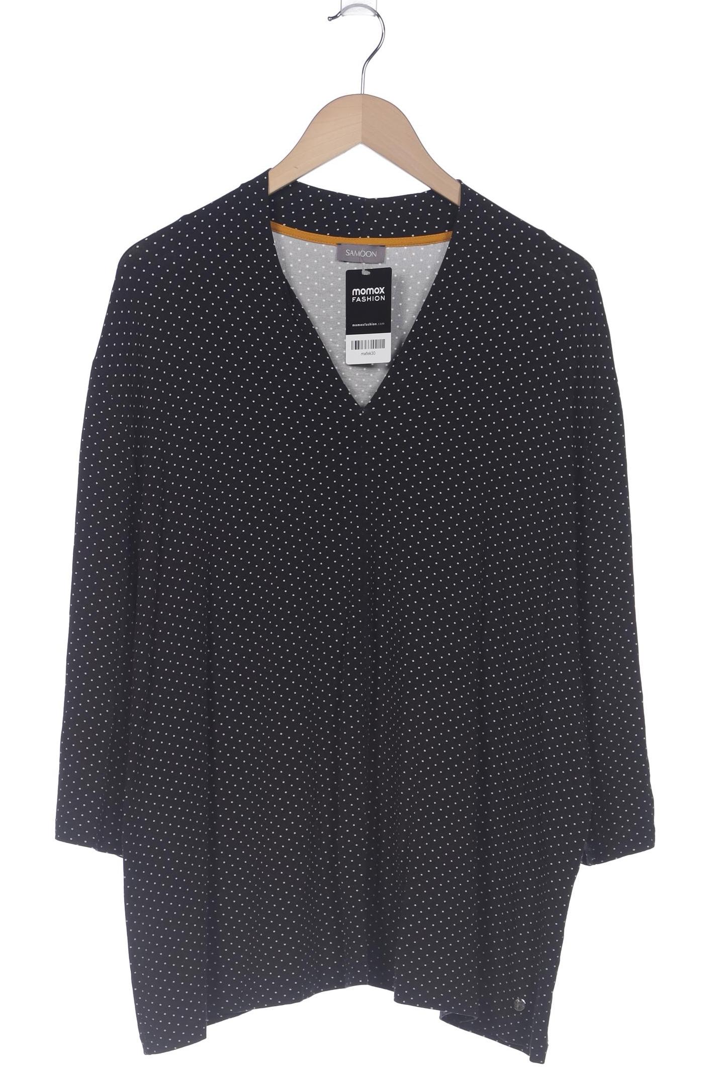 

Samoon by Gerry Weber Damen Langarmshirt, schwarz, Gr. 46