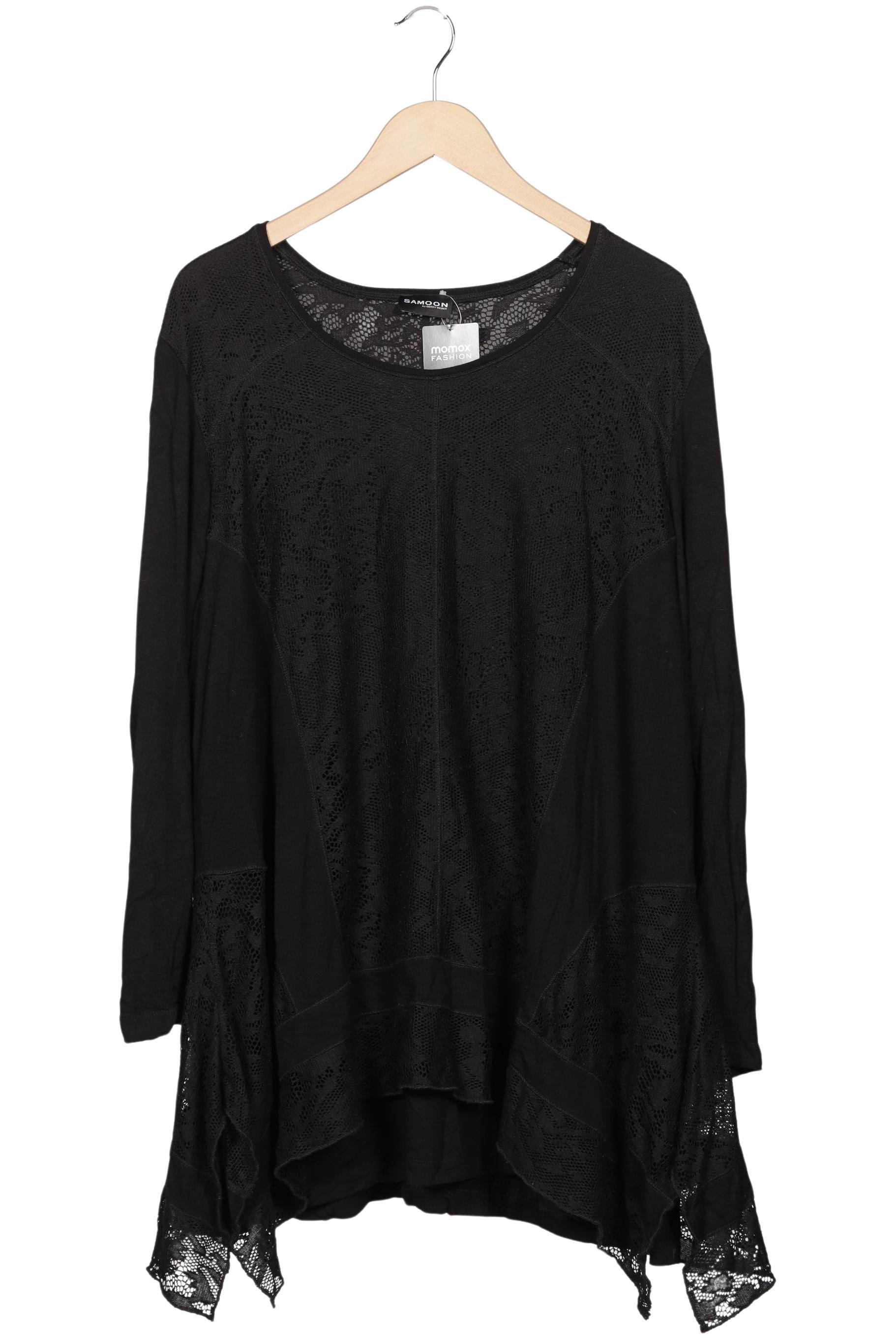 

Samoon by Gerry Weber Damen Langarmshirt, schwarz, Gr. 52