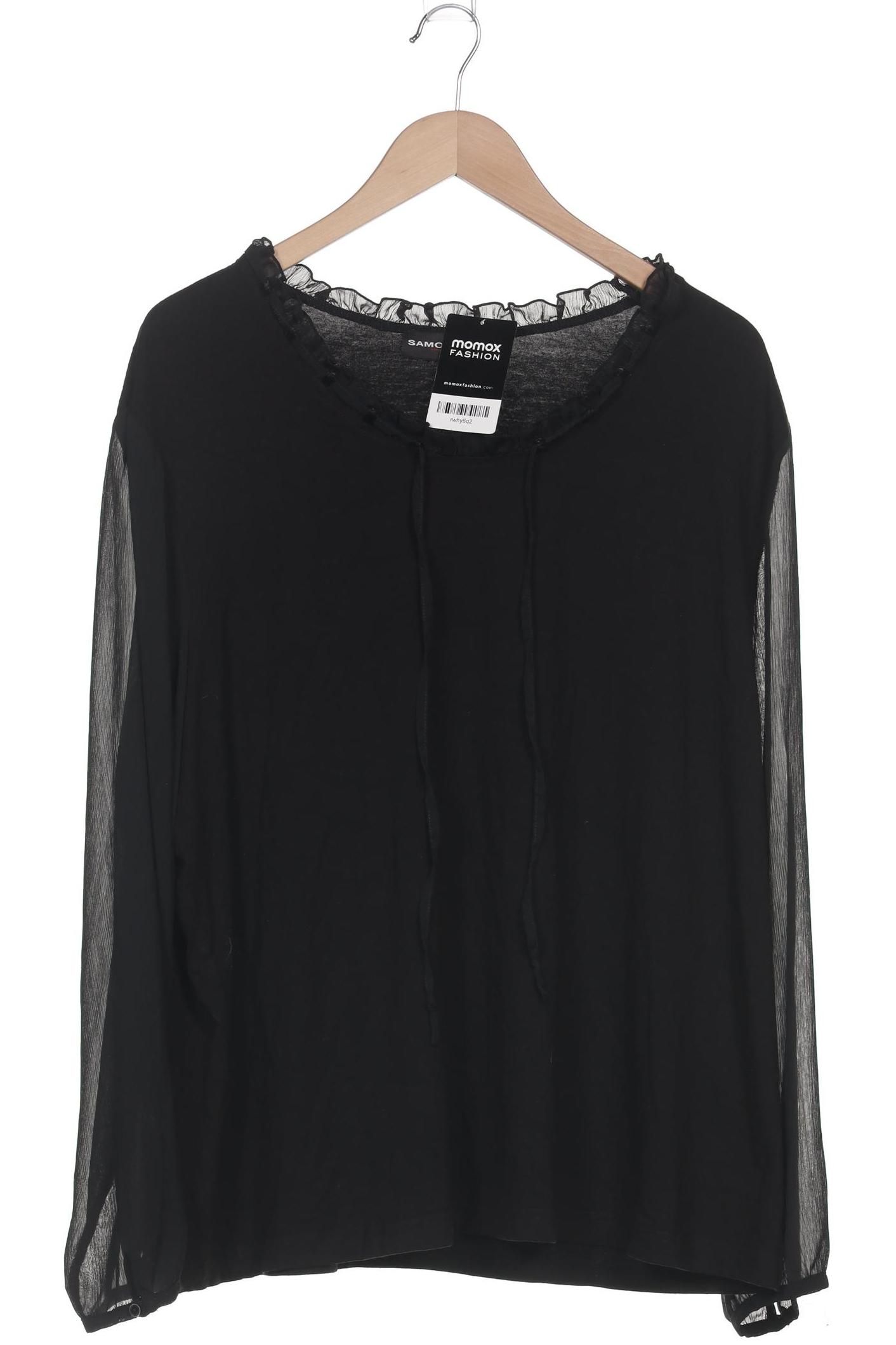 

Samoon by Gerry Weber Damen Langarmshirt, schwarz, Gr. 50