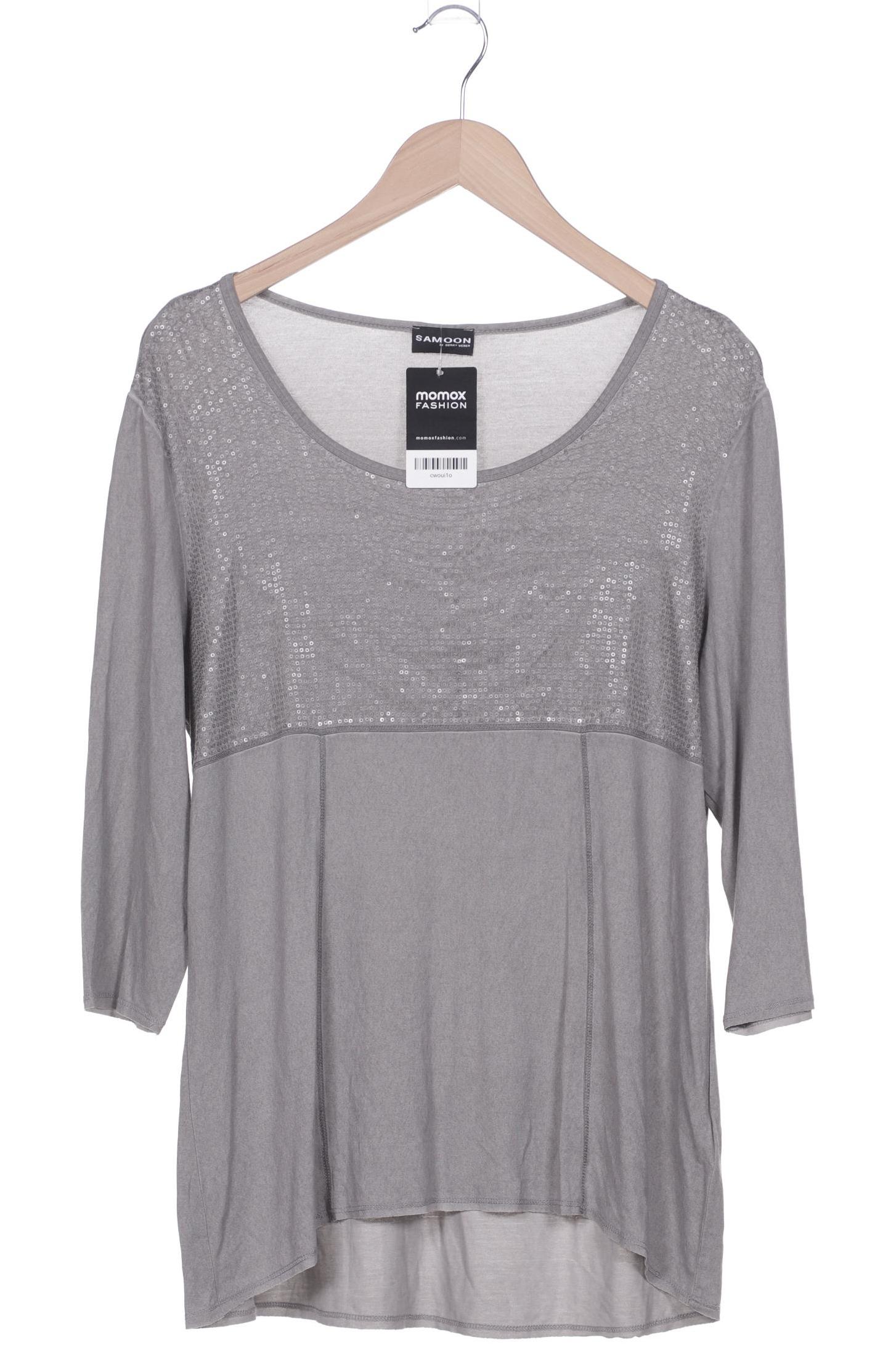 

Samoon by Gerry Weber Damen Langarmshirt, grau, Gr. 42