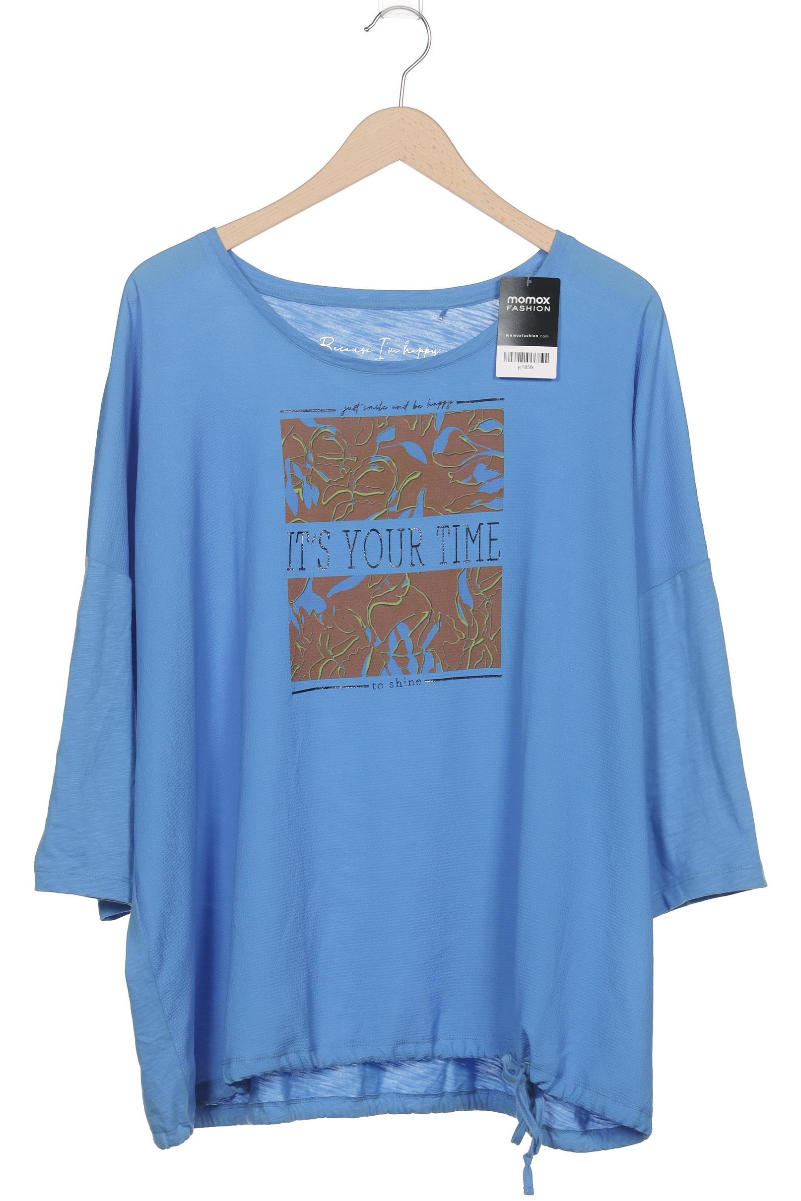 

Samoon by Gerry Weber Damen T-Shirt, blau, Gr. 56