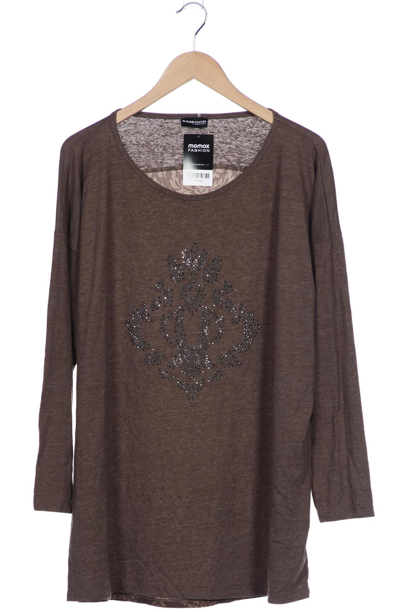 

Samoon by Gerry Weber Damen Langarmshirt, braun, Gr. 50