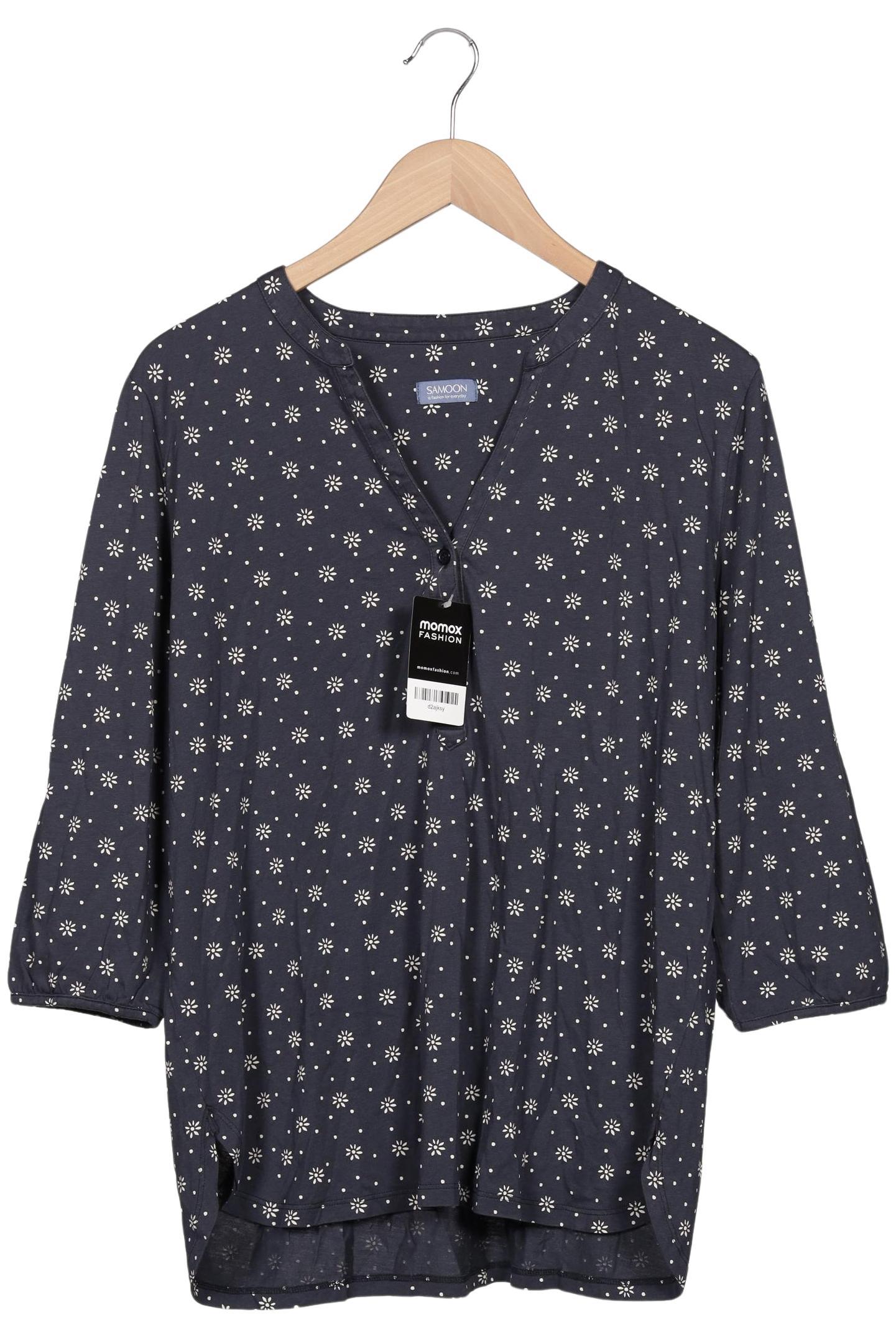 

Samoon by Gerry Weber Damen Langarmshirt, marineblau, Gr. 44