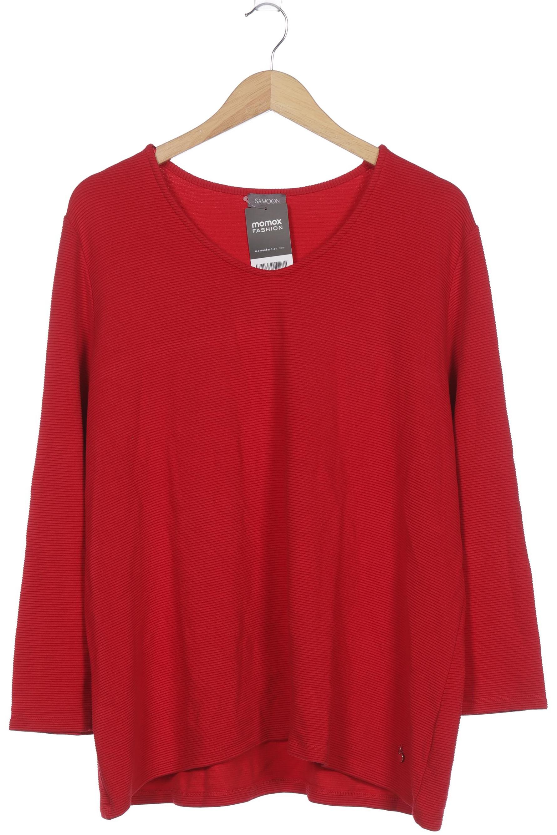 

Samoon by Gerry Weber Damen Langarmshirt, rot, Gr. 52