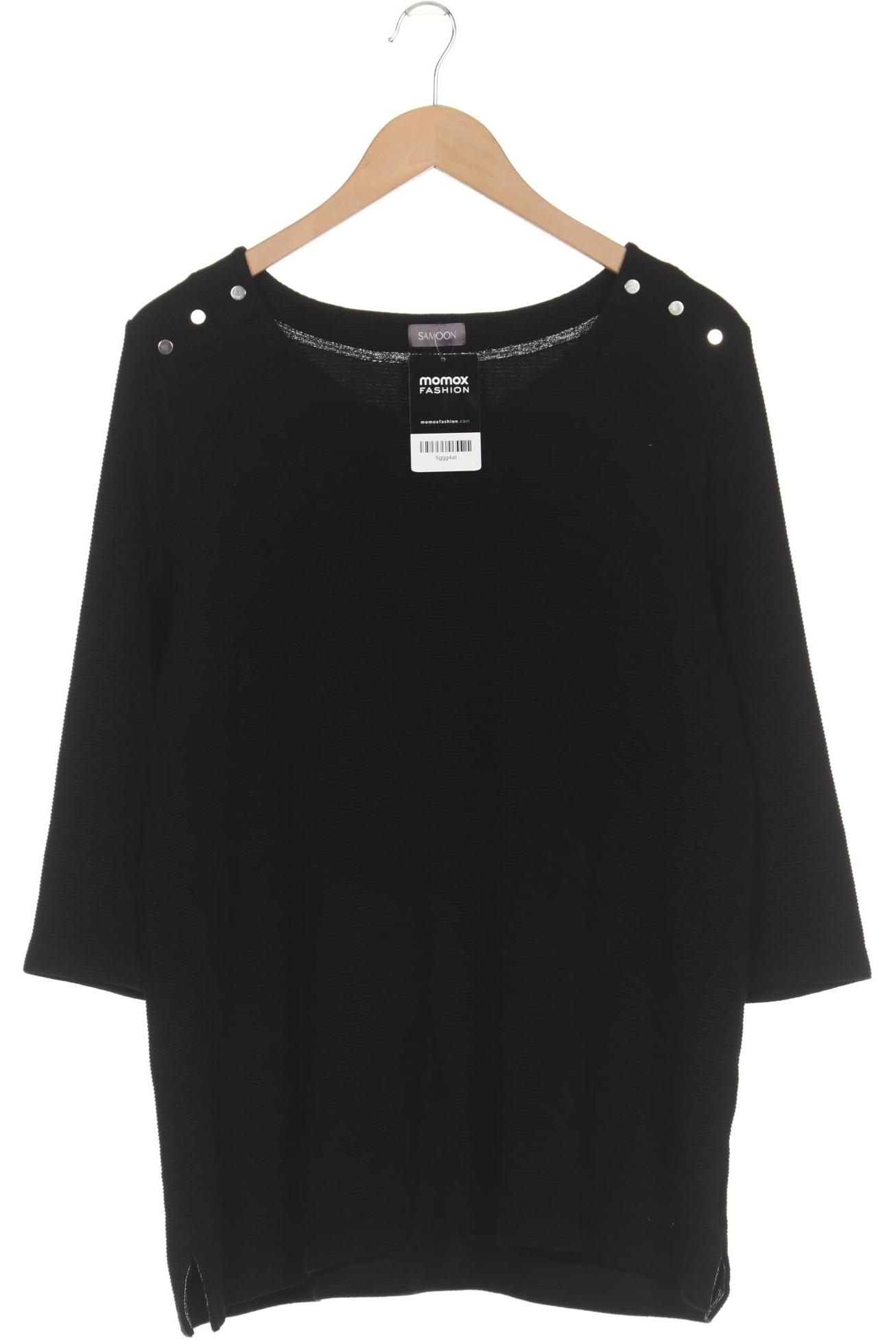 

Samoon by Gerry Weber Damen Langarmshirt, schwarz, Gr. 44