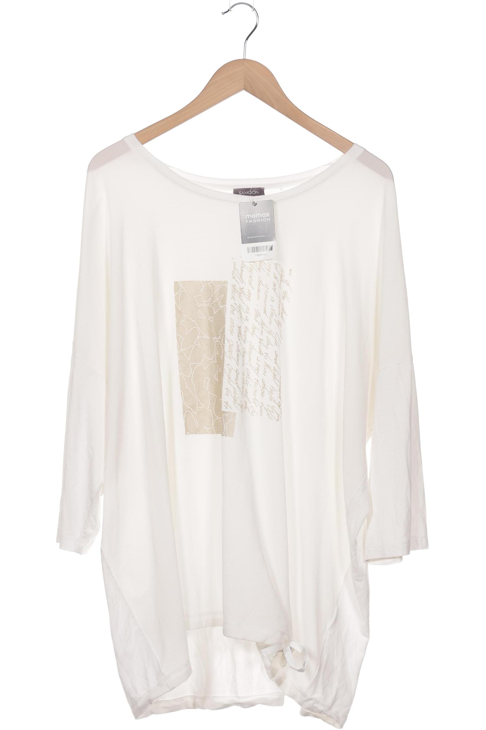 

Samoon by Gerry Weber Damen Langarmshirt, weiß, Gr. 50