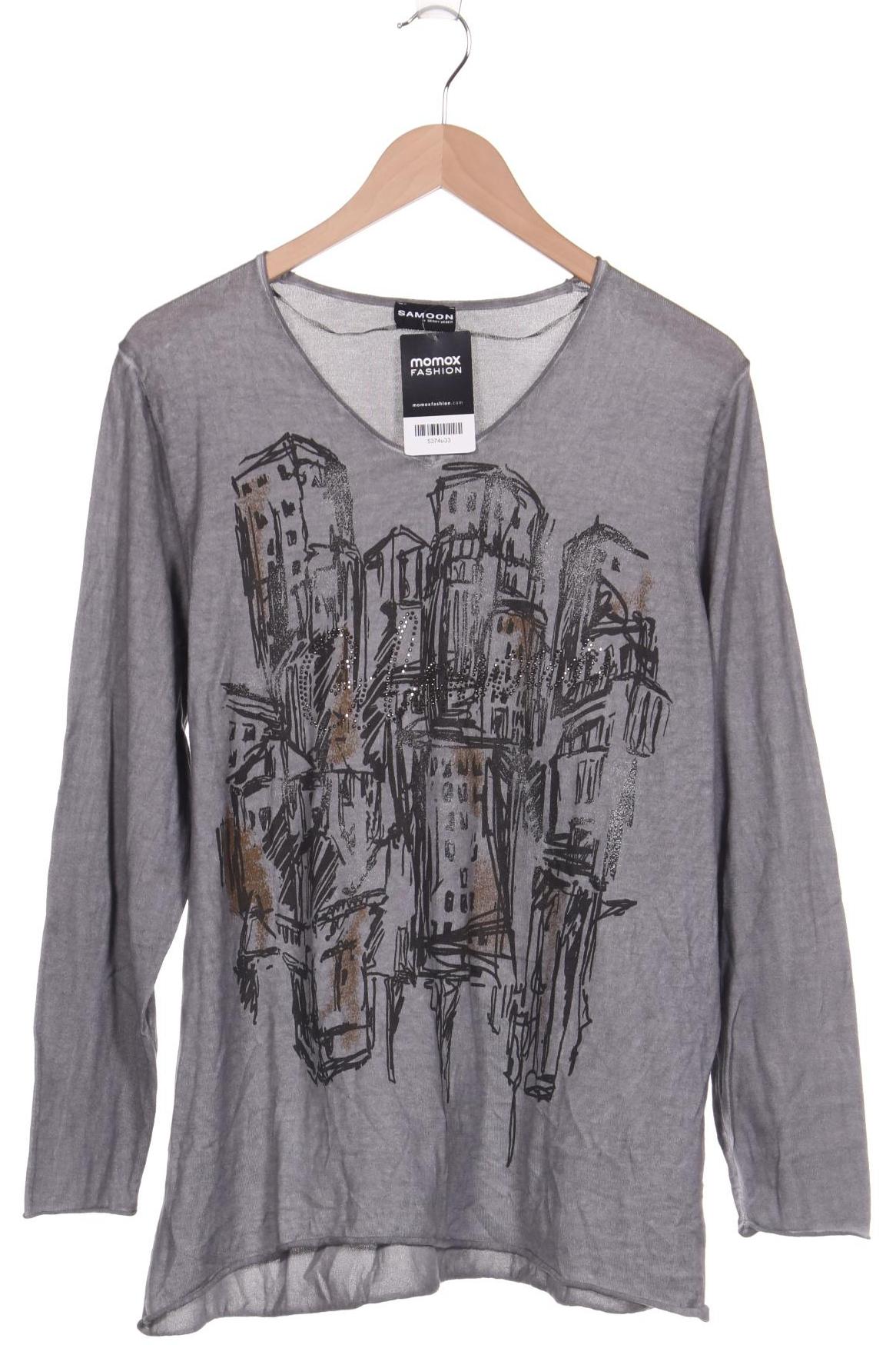 

Samoon by Gerry Weber Damen Langarmshirt, grau, Gr. 46