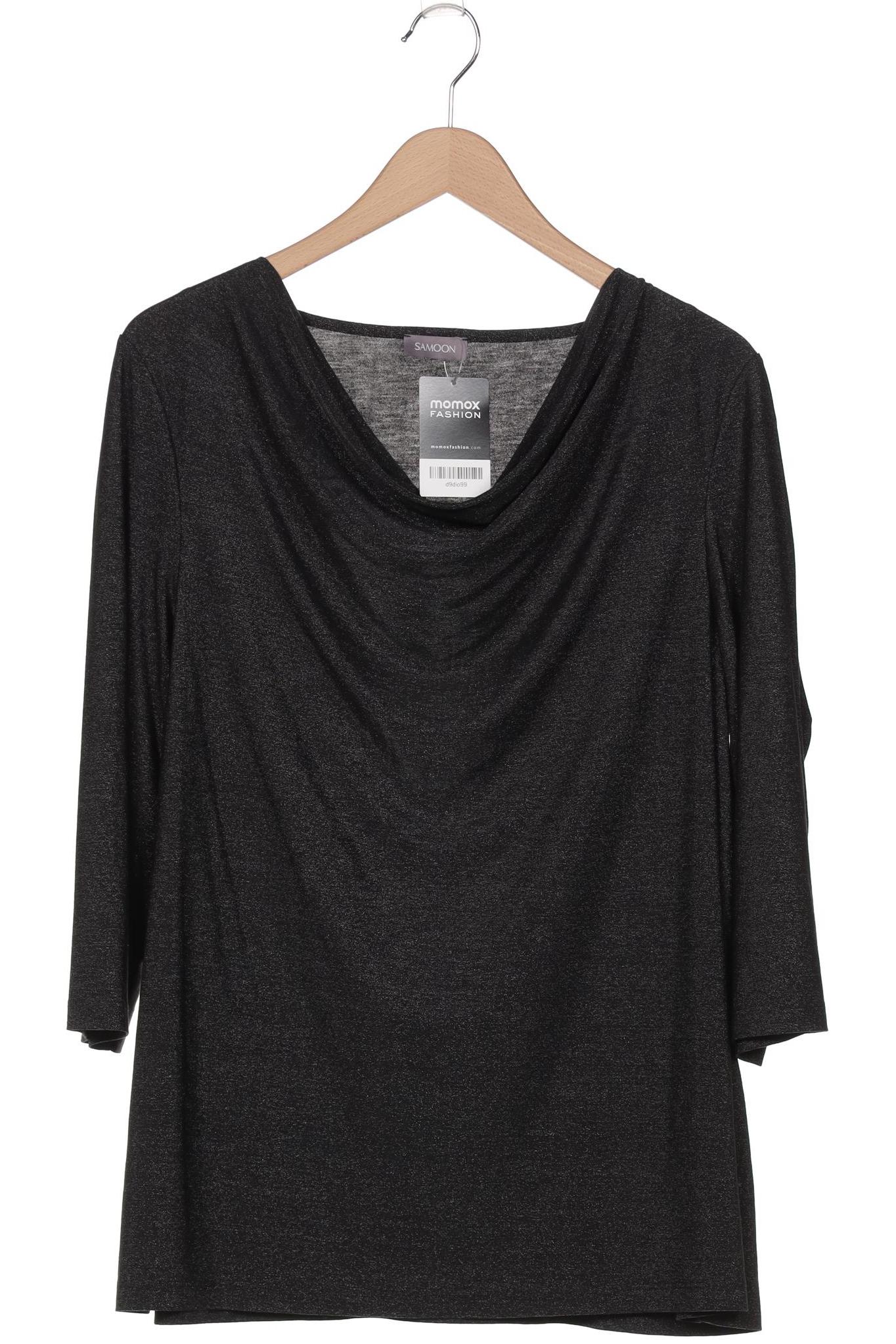 

Samoon by Gerry Weber Damen Langarmshirt, schwarz, Gr. 46