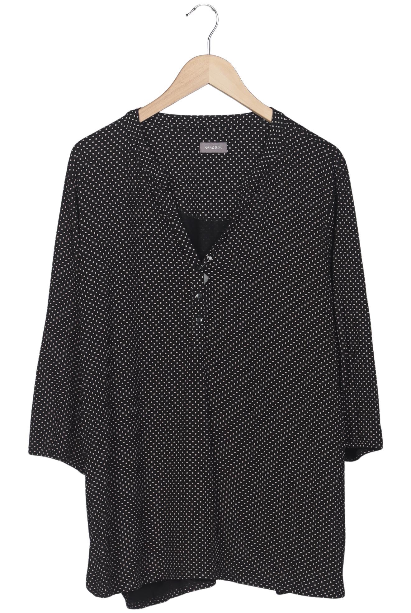 

Samoon by Gerry Weber Damen Langarmshirt, schwarz, Gr. 46