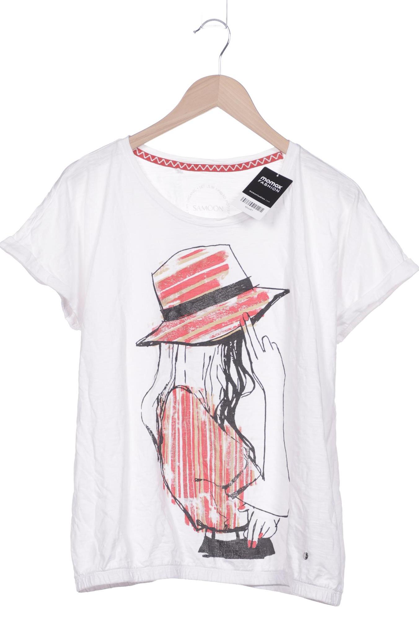 

Samoon by Gerry Weber Damen T-Shirt, weiß, Gr. 40