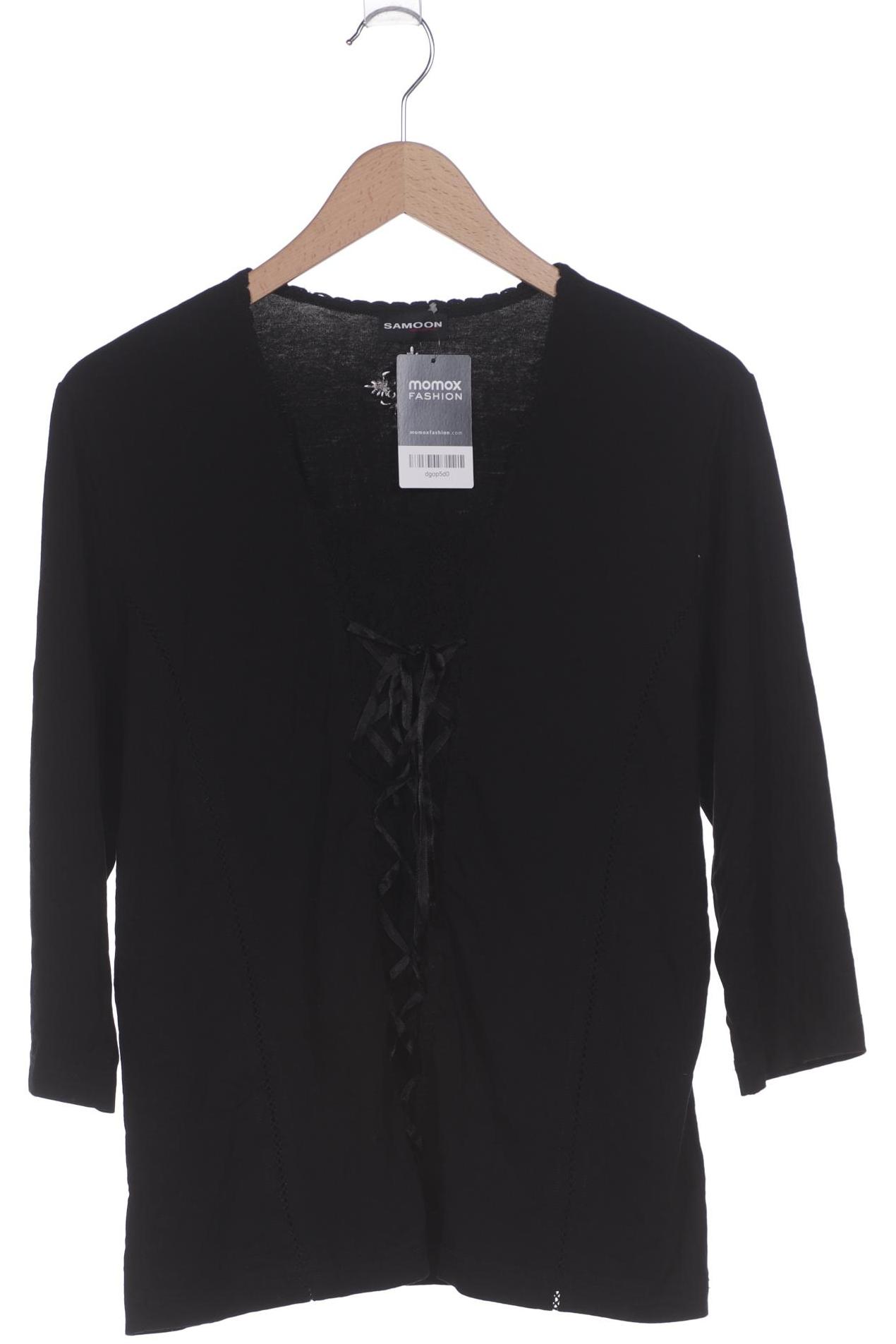 

Samoon by Gerry Weber Damen Langarmshirt, schwarz, Gr. 44