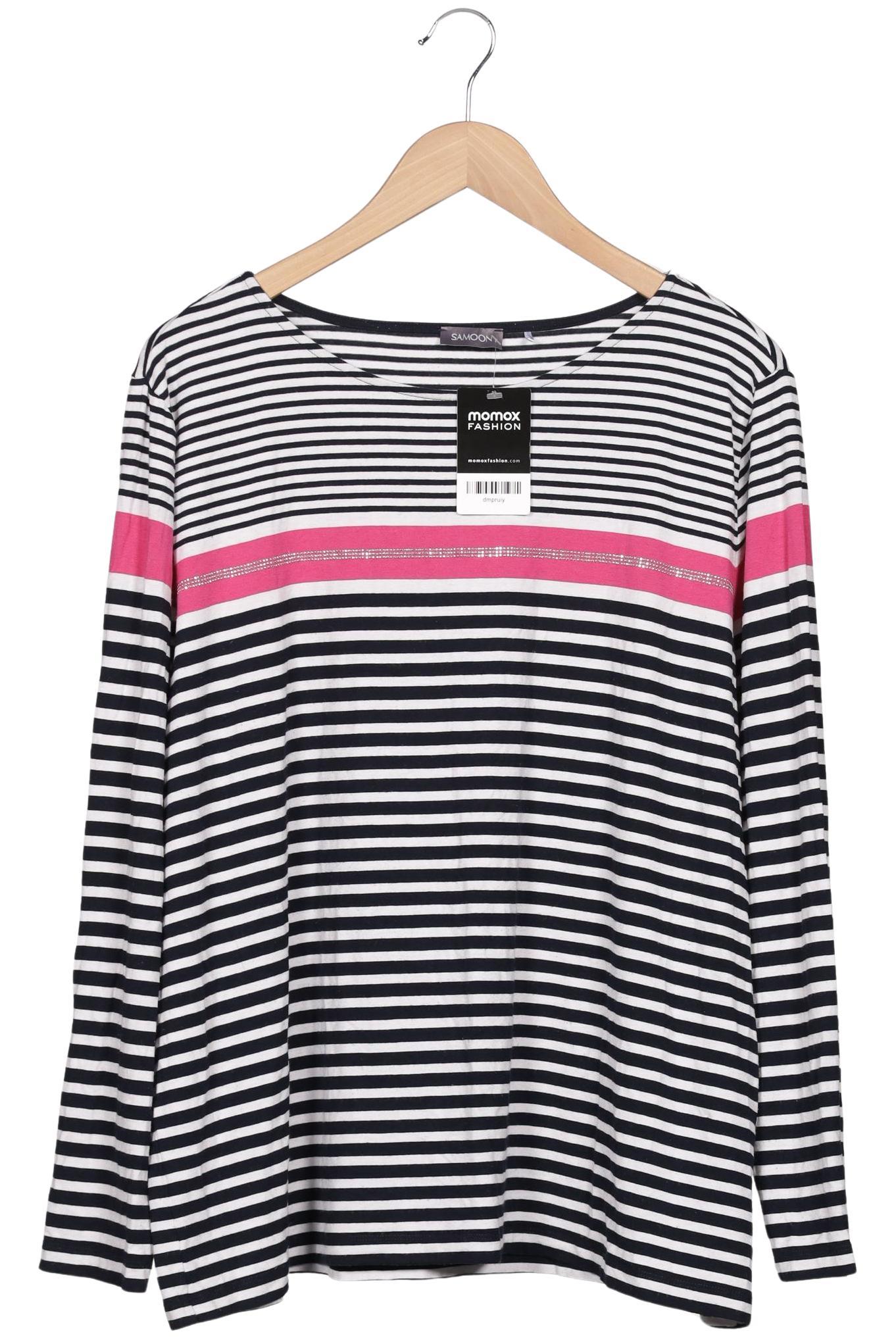 

Samoon by Gerry Weber Damen Langarmshirt, weiß, Gr. 48