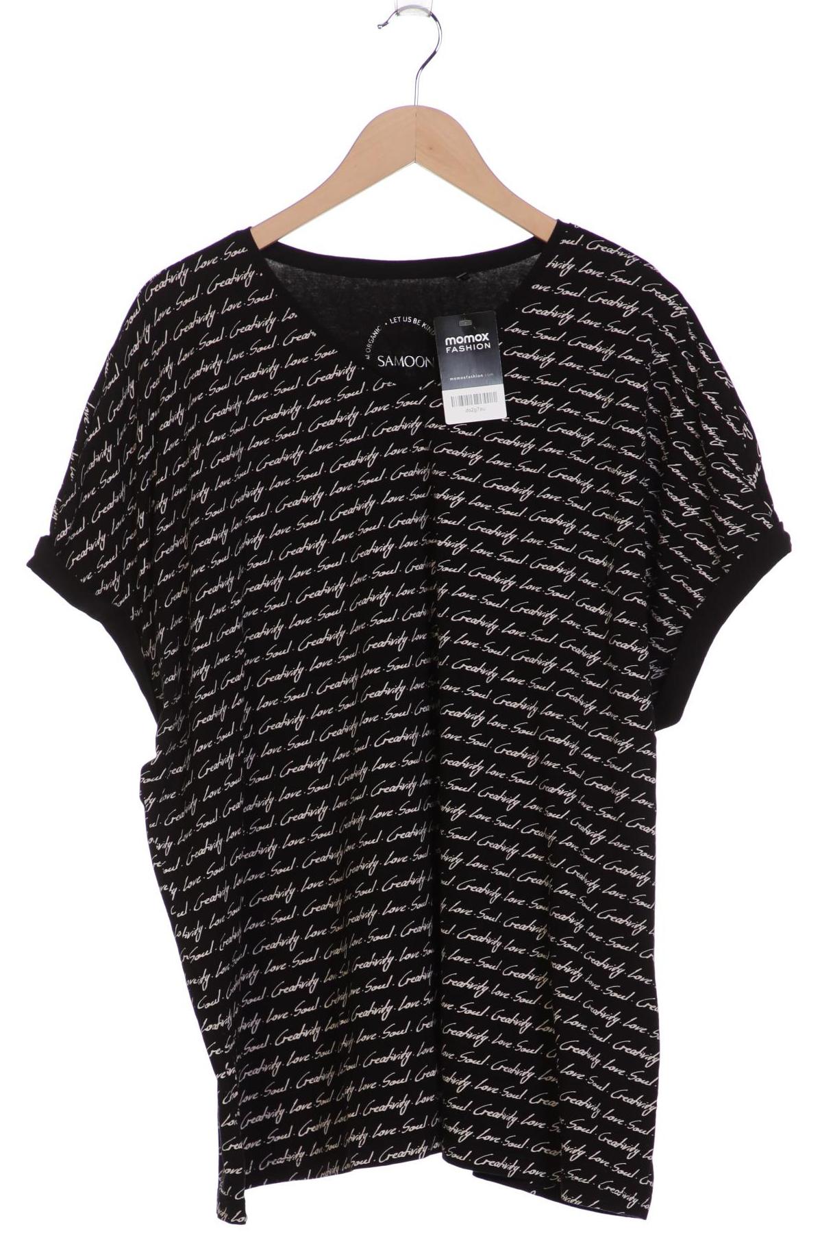 

Samoon by Gerry Weber Damen T-Shirt, schwarz, Gr. 52