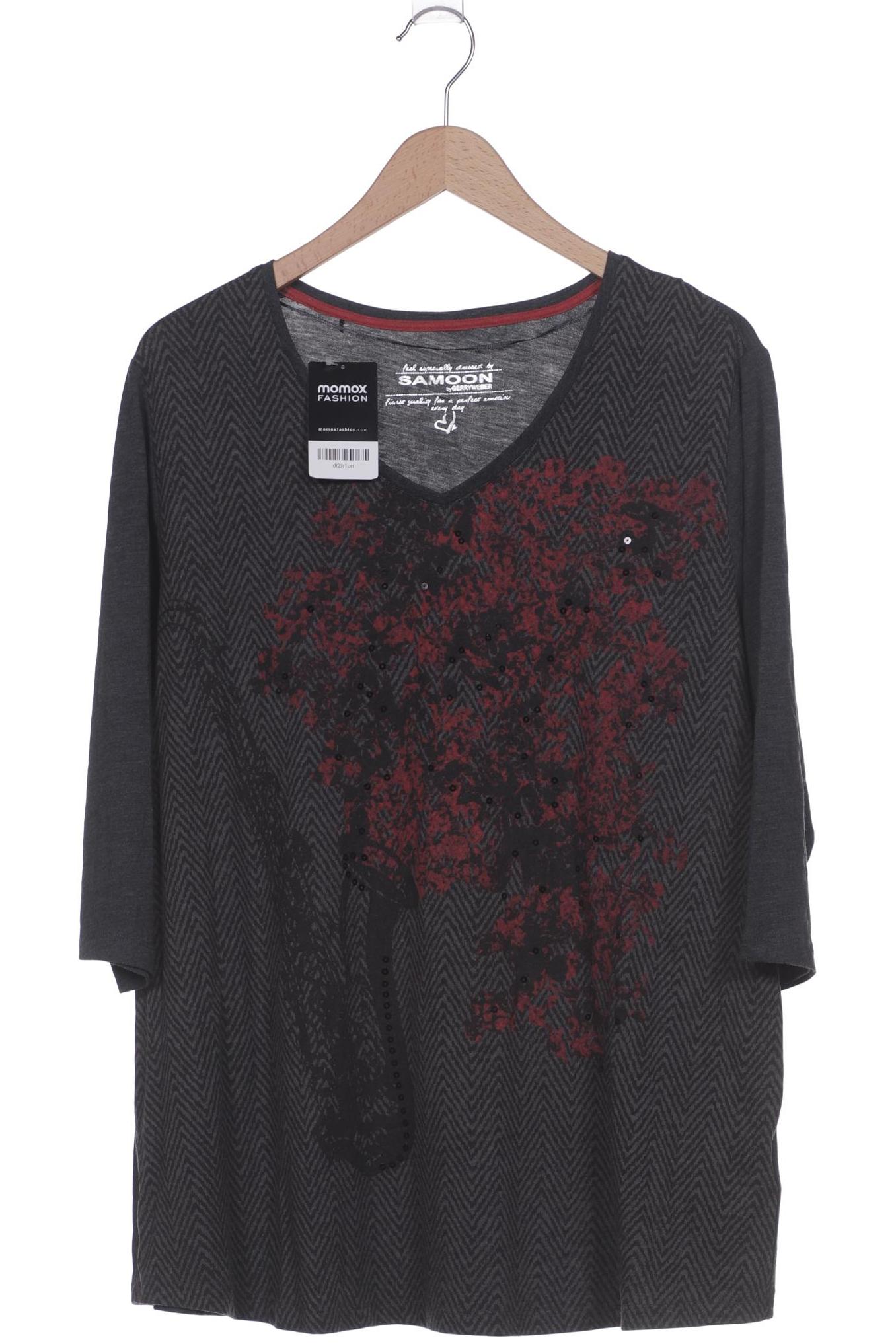 

Samoon by Gerry Weber Damen Langarmshirt, grau, Gr. 52