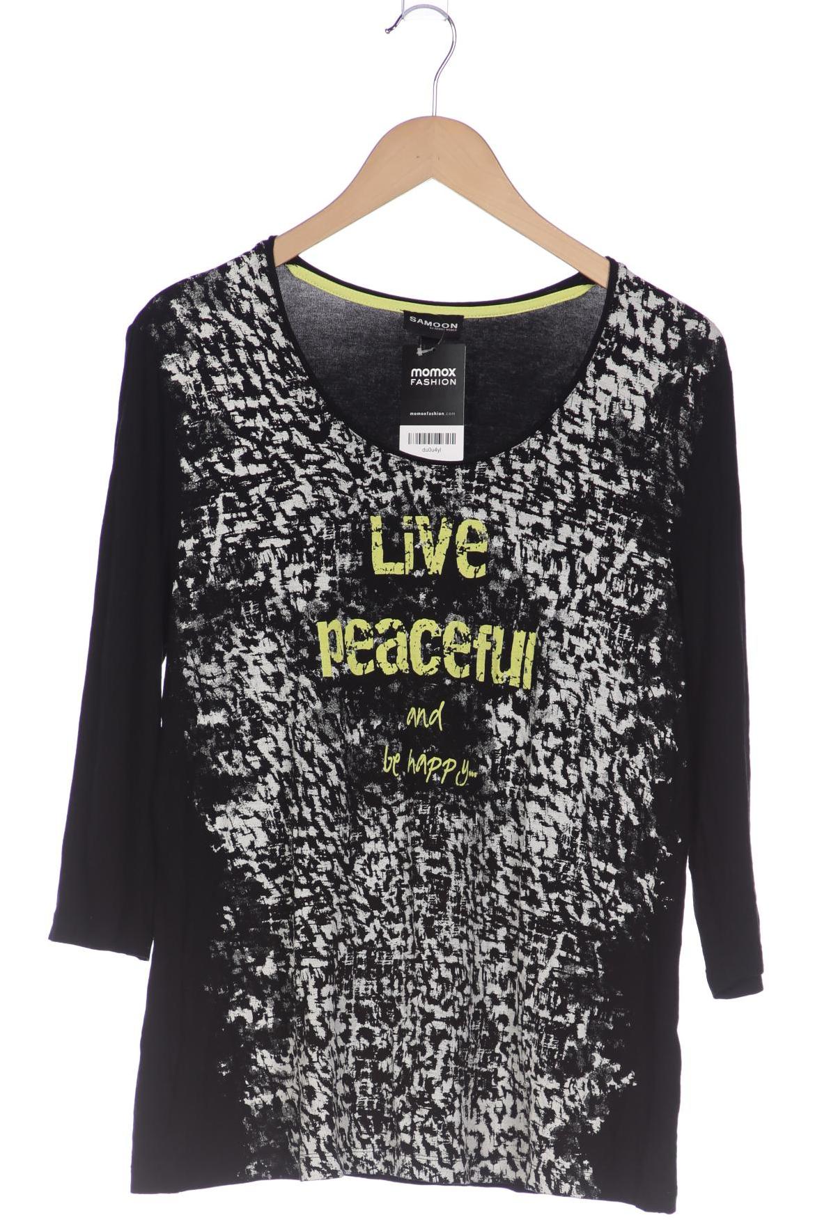 

Samoon by Gerry Weber Damen Langarmshirt, schwarz, Gr. 44