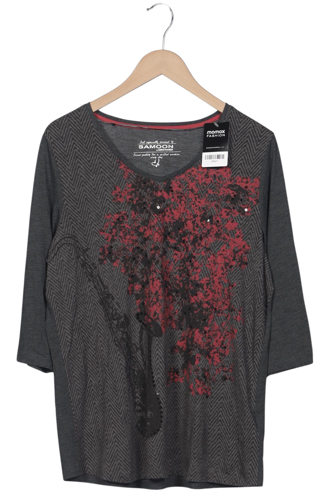 

Samoon by Gerry Weber Damen Langarmshirt, mehrfarbig, Gr. 46