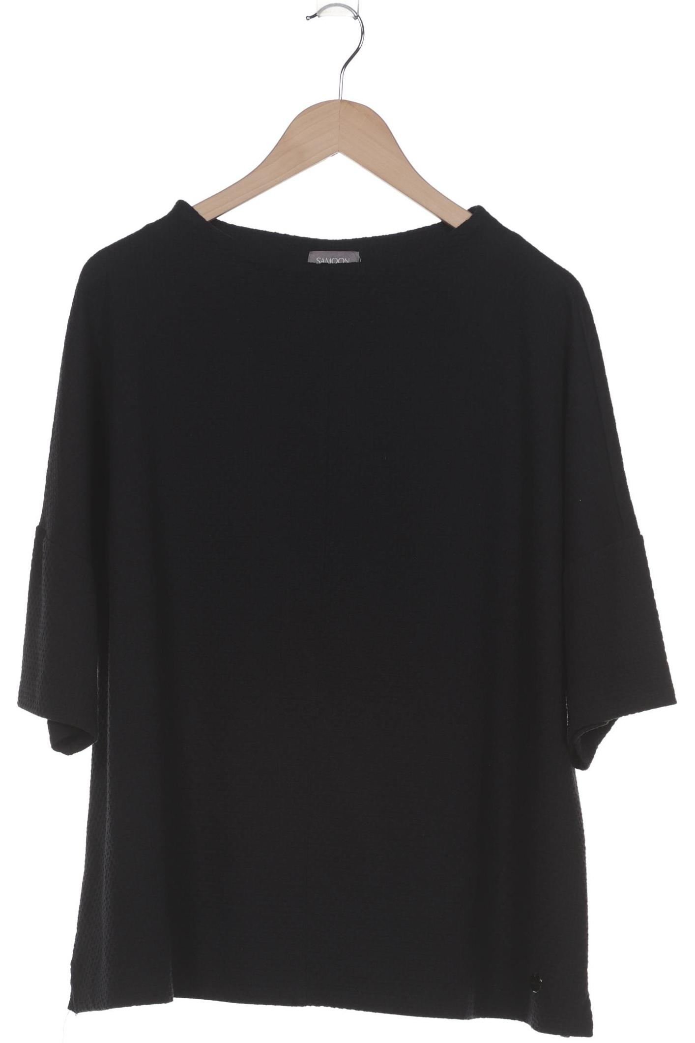 

Samoon by Gerry Weber Damen Sweatshirt, schwarz, Gr. 52