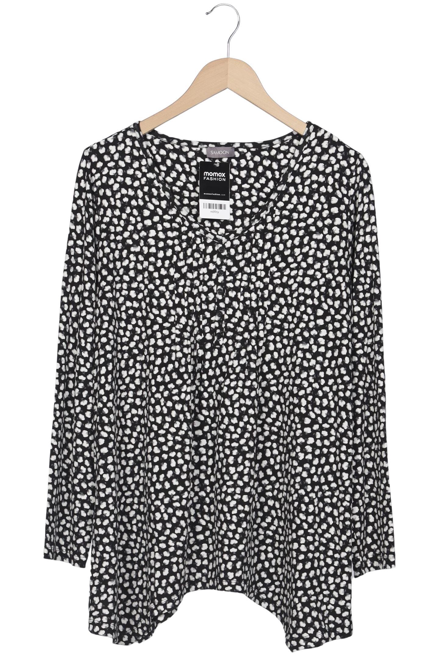 

Samoon by Gerry Weber Damen Langarmshirt, schwarz, Gr. 44