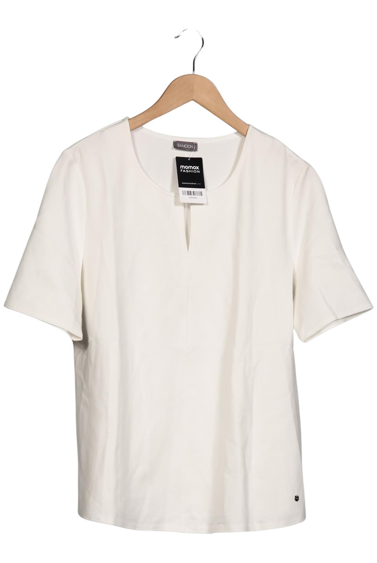 

Samoon by Gerry Weber Damen T-Shirt, weiß, Gr. 46
