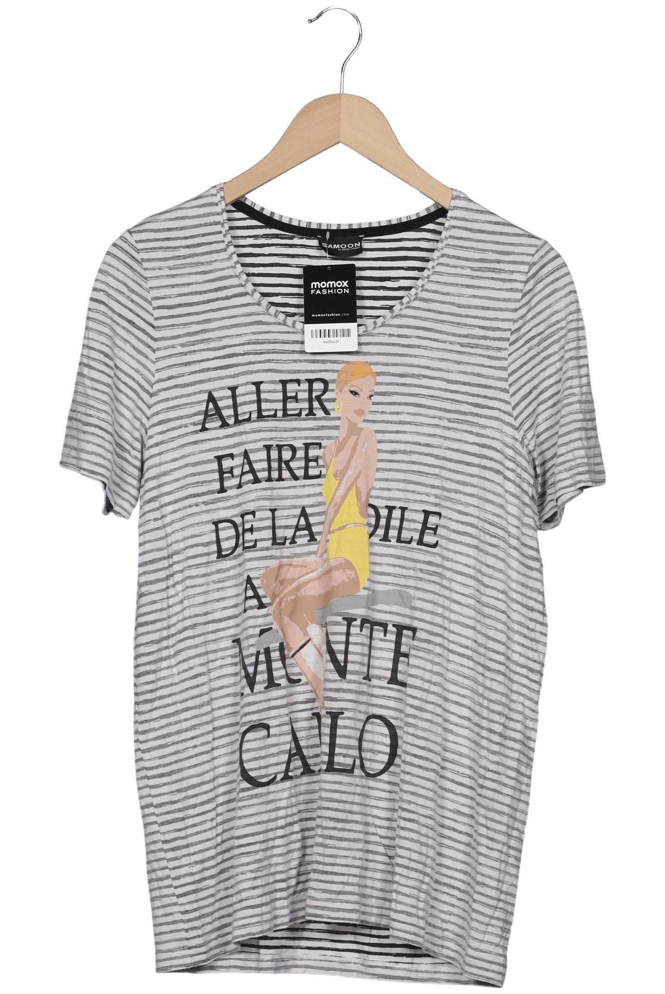 

Samoon by Gerry Weber Damen T-Shirt, grau, Gr. 44