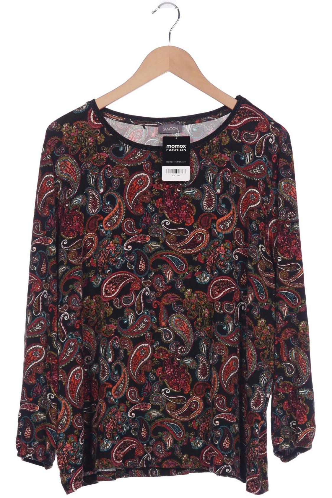 

Samoon by Gerry Weber Damen Langarmshirt, schwarz, Gr. 48