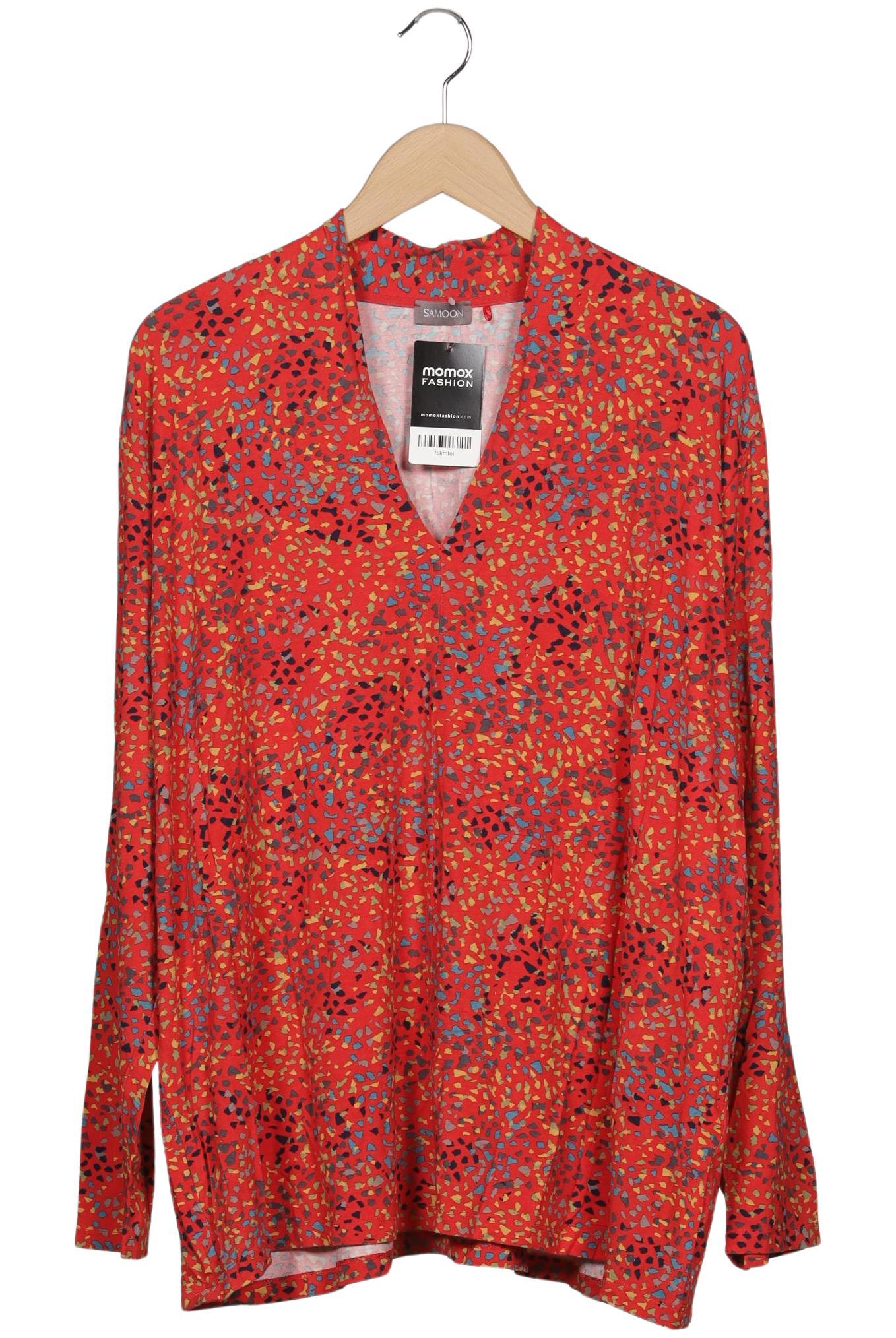 

Samoon by Gerry Weber Damen Langarmshirt, rot, Gr. 52