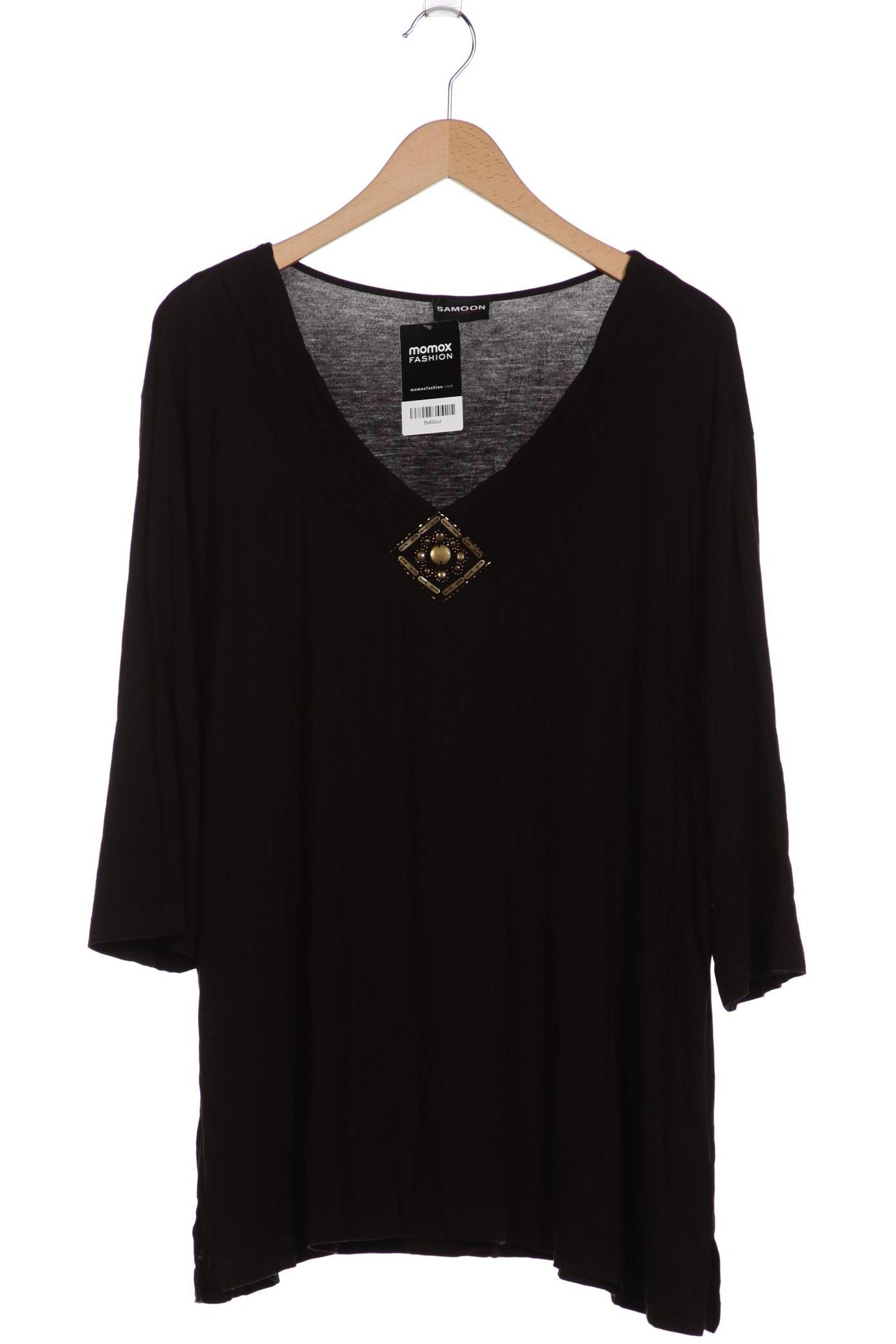 

Samoon by Gerry Weber Damen Langarmshirt, schwarz, Gr. 52