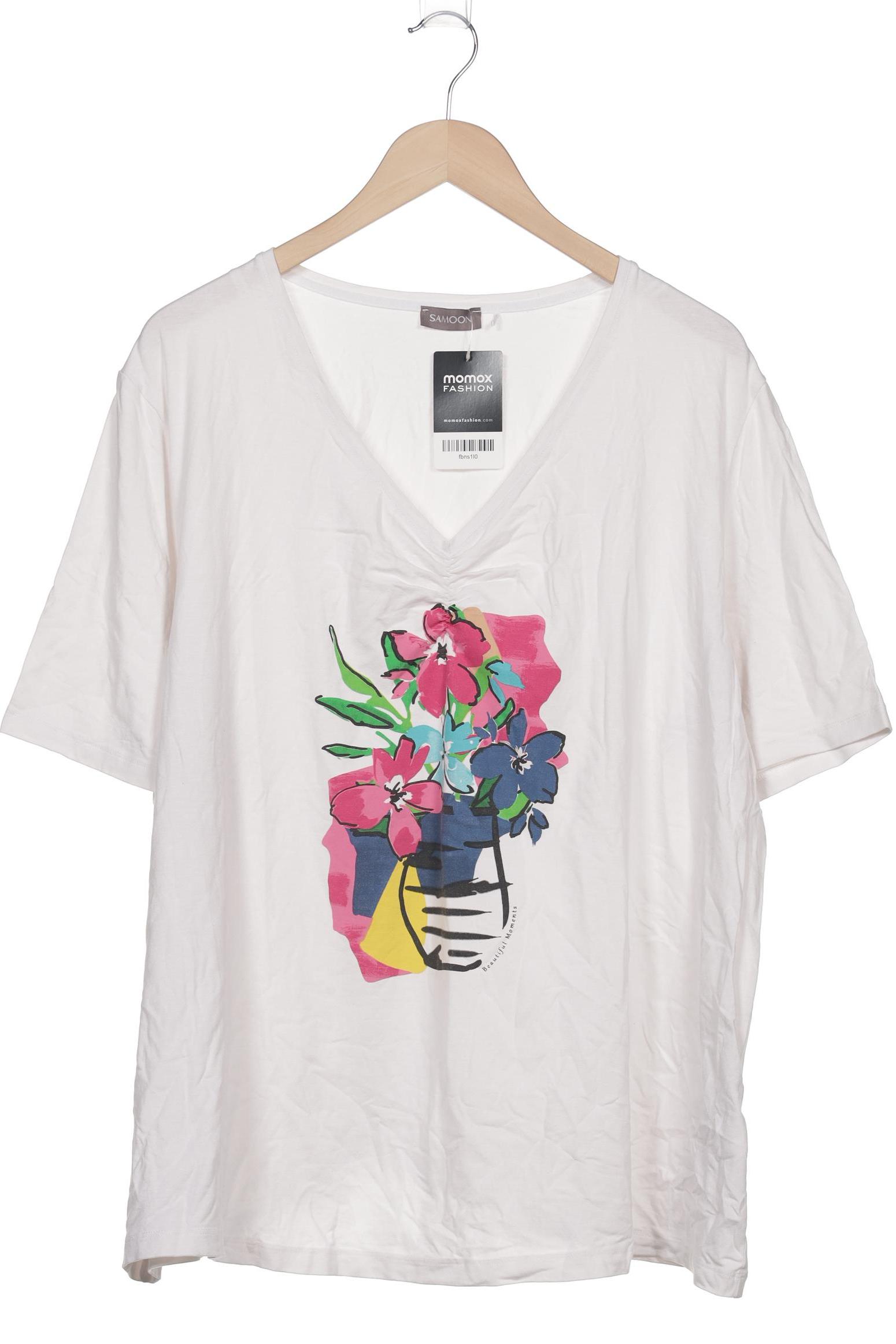 

Samoon by Gerry Weber Damen T-Shirt, weiß, Gr. 56