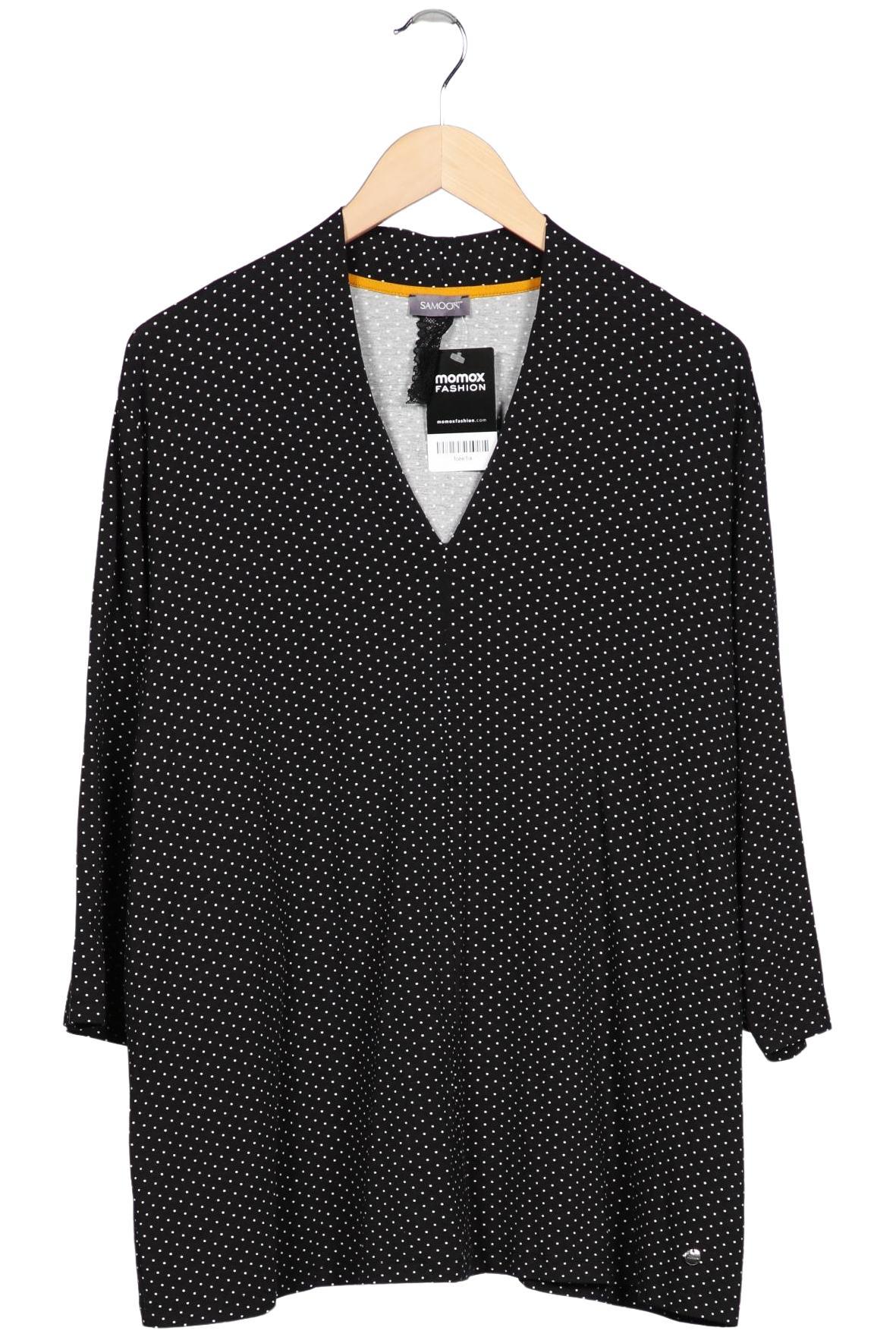 

Samoon by Gerry Weber Damen Langarmshirt, schwarz, Gr. 52