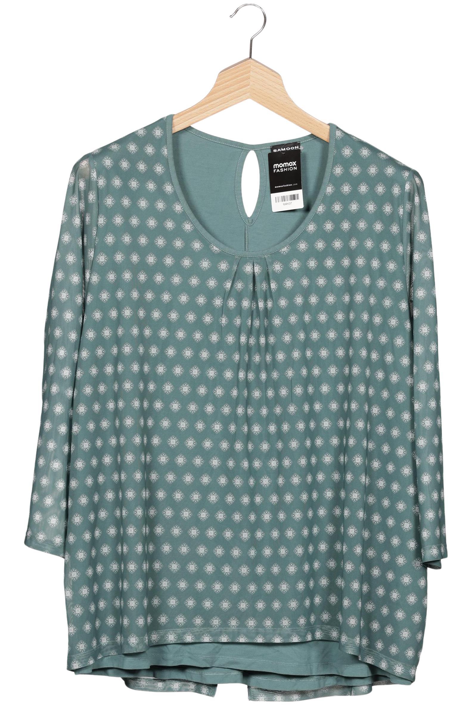 

Samoon by Gerry Weber Damen Langarmshirt, türkis, Gr. 52