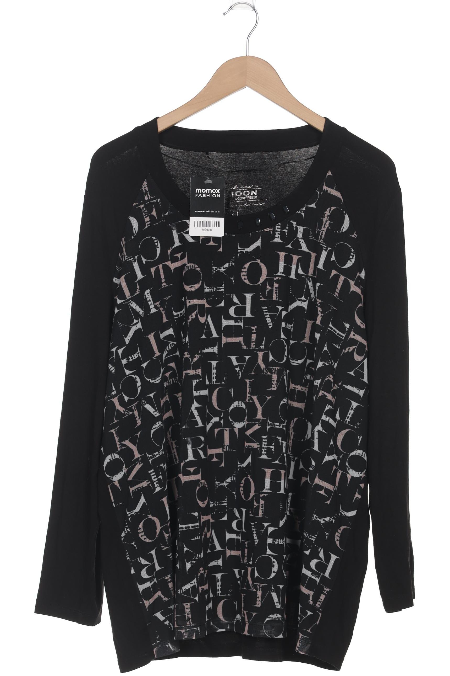 

Samoon by Gerry Weber Damen Langarmshirt, schwarz, Gr. 50