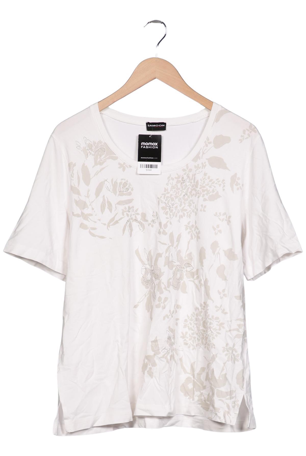 

Samoon by Gerry Weber Damen T-Shirt, weiß, Gr. 48