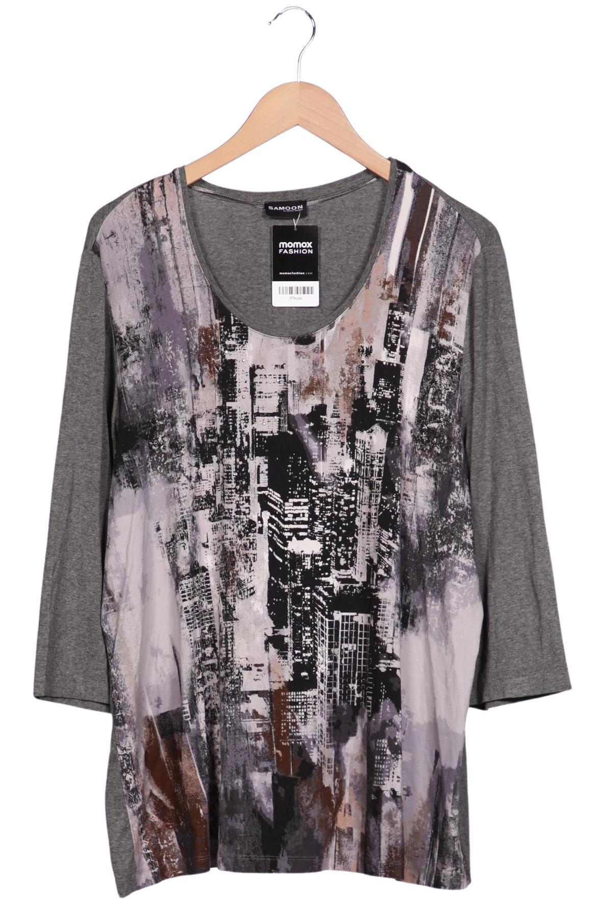 

Samoon by Gerry Weber Damen Langarmshirt, grau, Gr. 50