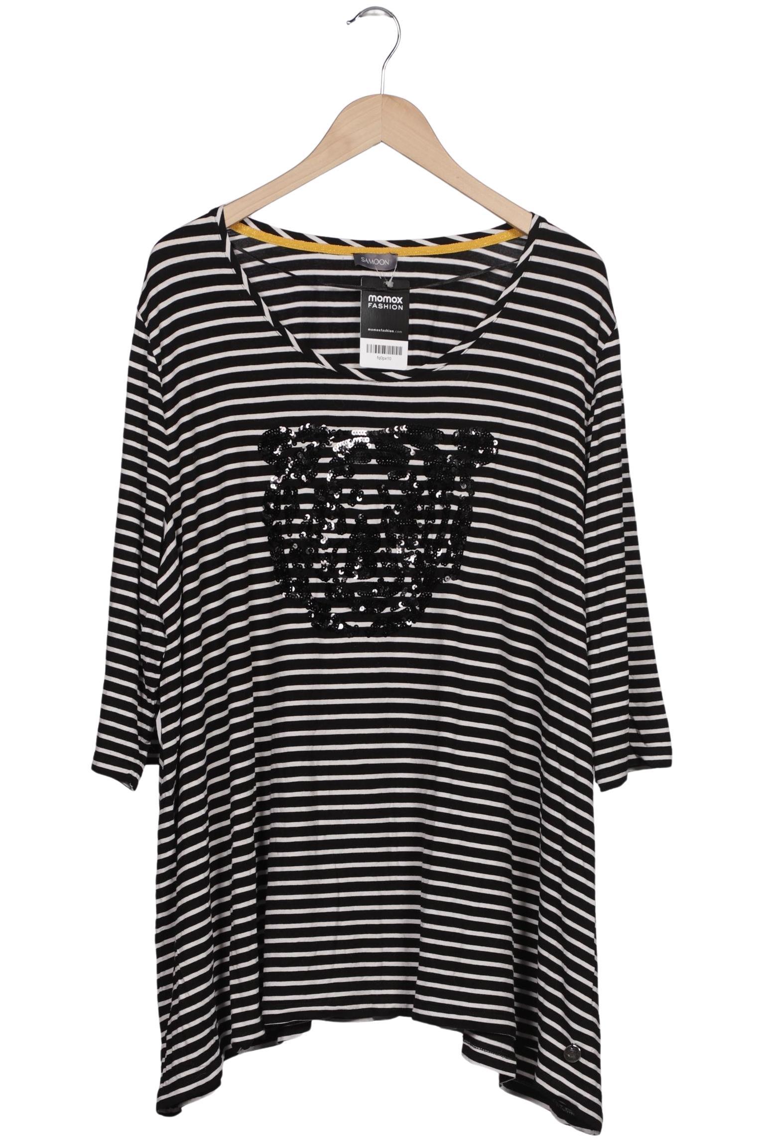 

Samoon by Gerry Weber Damen Langarmshirt, schwarz, Gr. 52