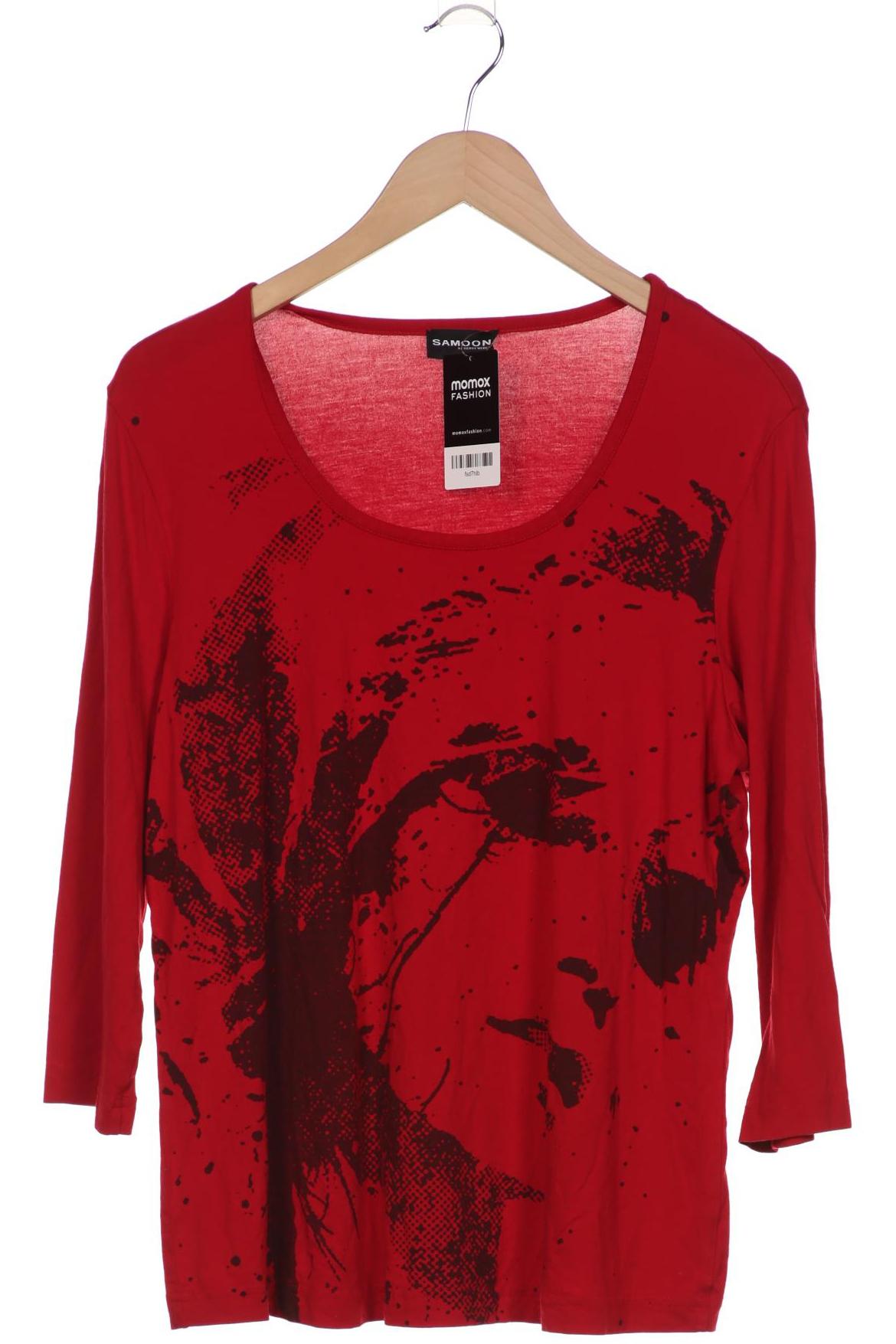 

Samoon by Gerry Weber Damen Langarmshirt, rot, Gr. 42